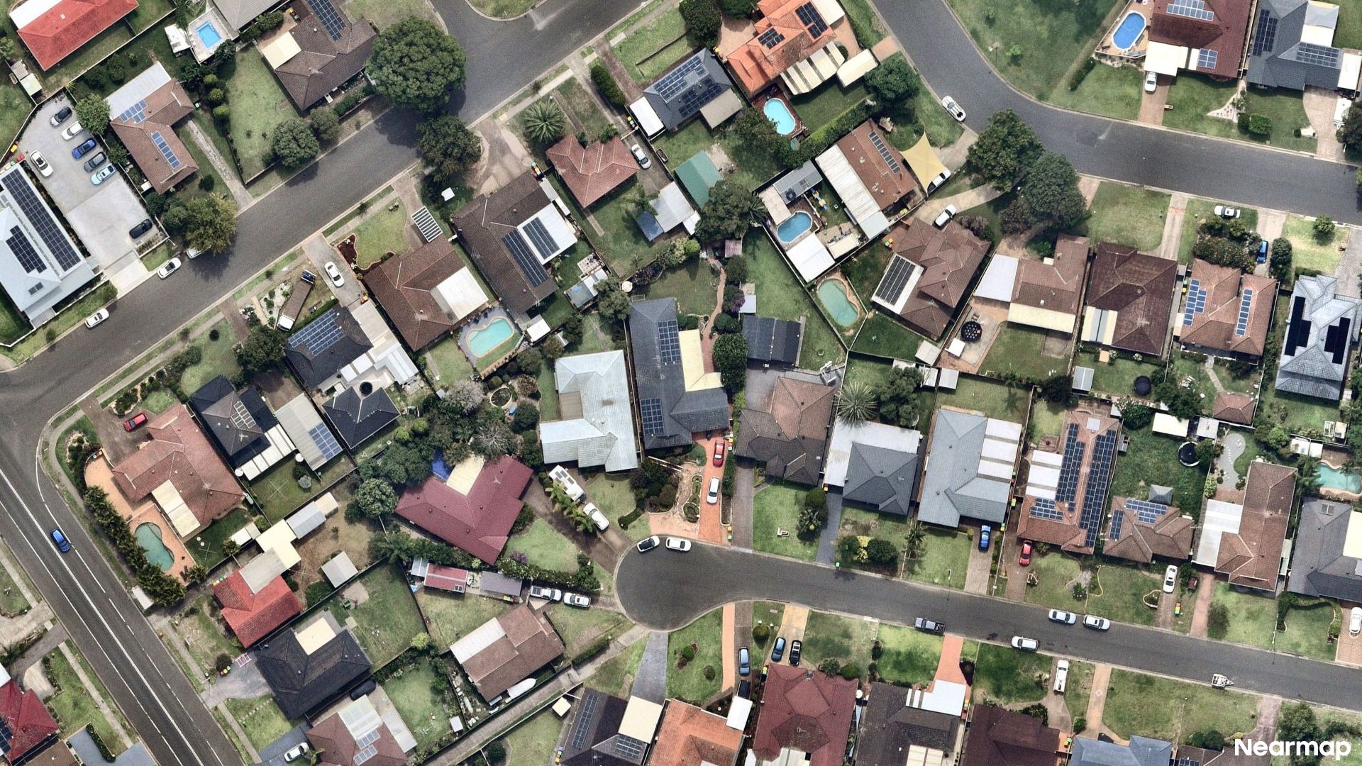 Vertical aerial view