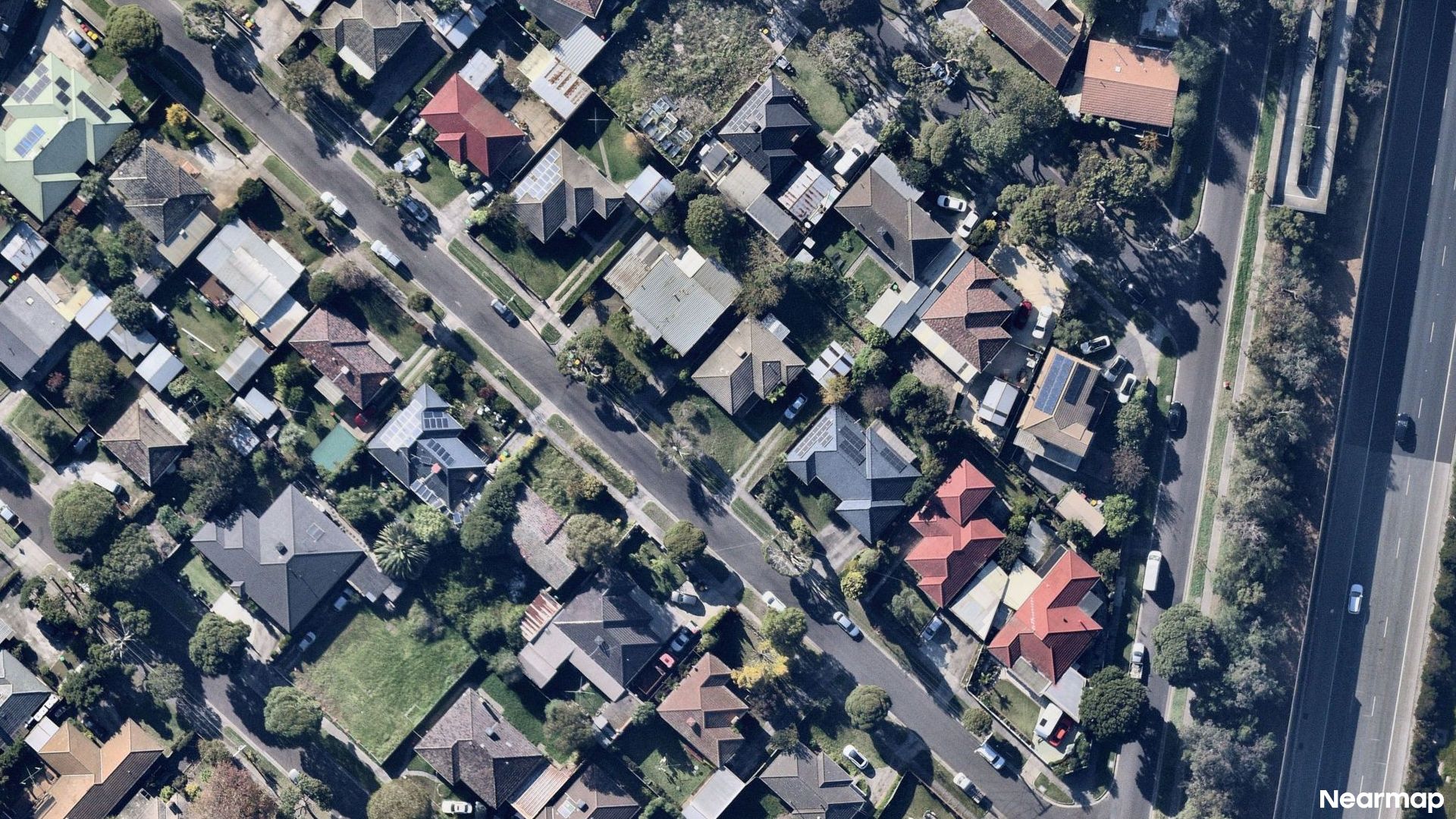 Vertical aerial view