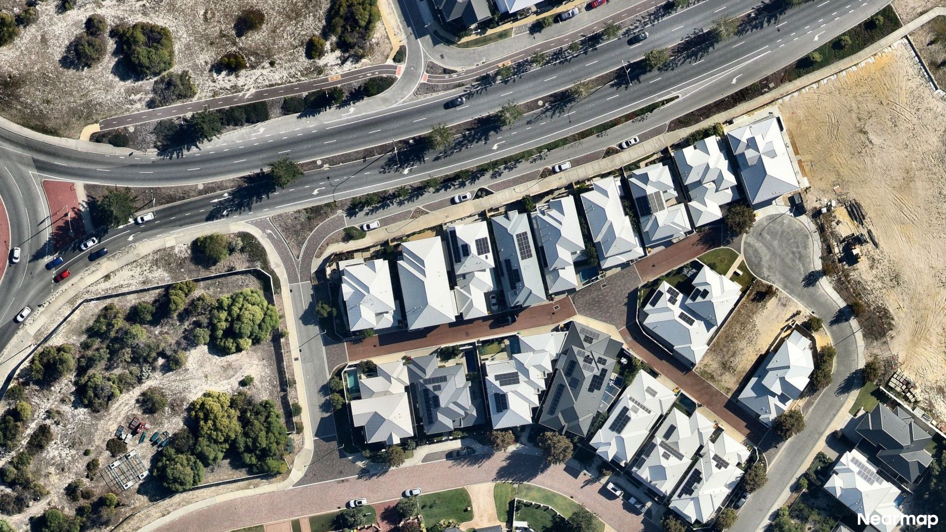 Vertical aerial view