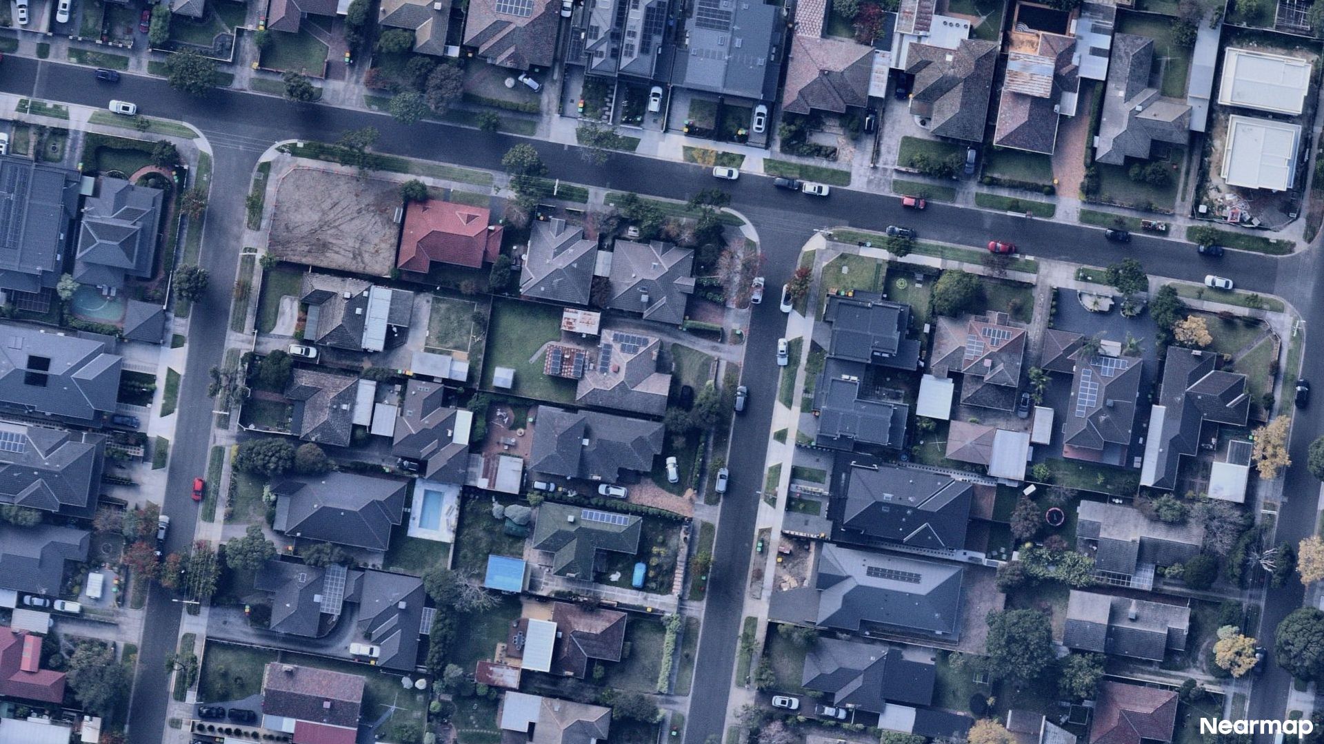 Vertical aerial view