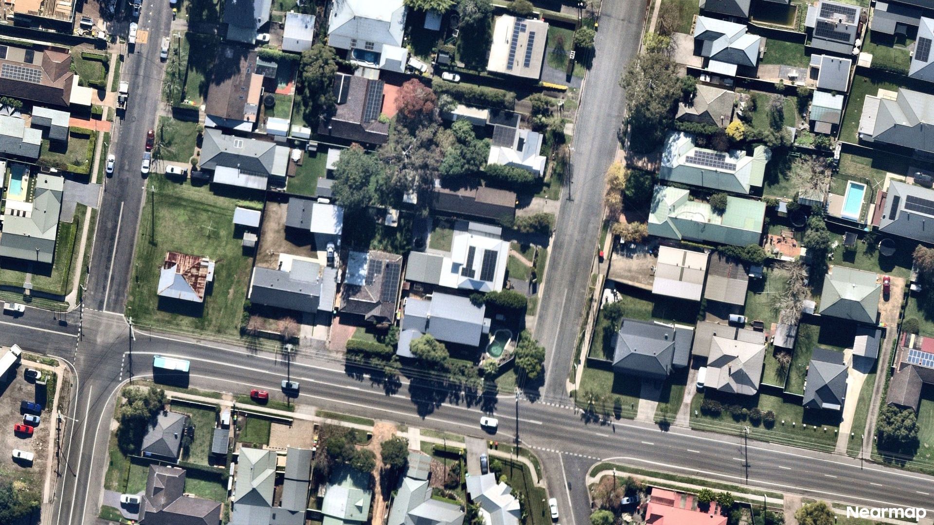 Vertical aerial view