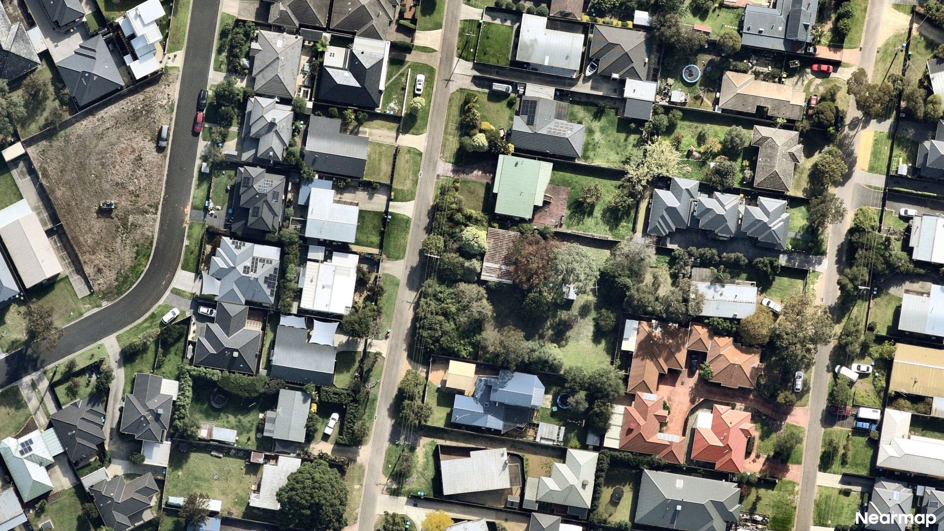 Vertical aerial view