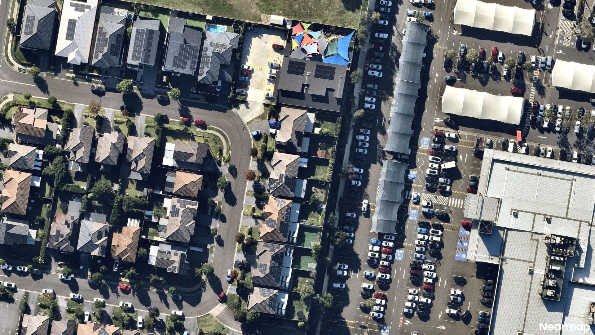 Vertical aerial view