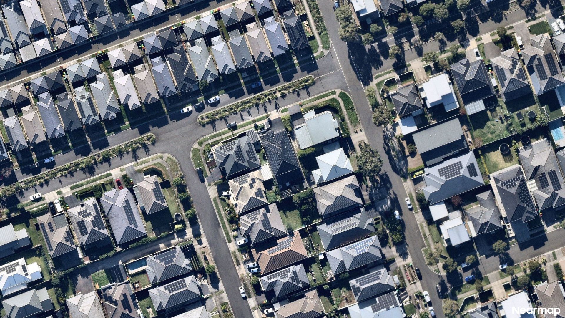 Vertical aerial view