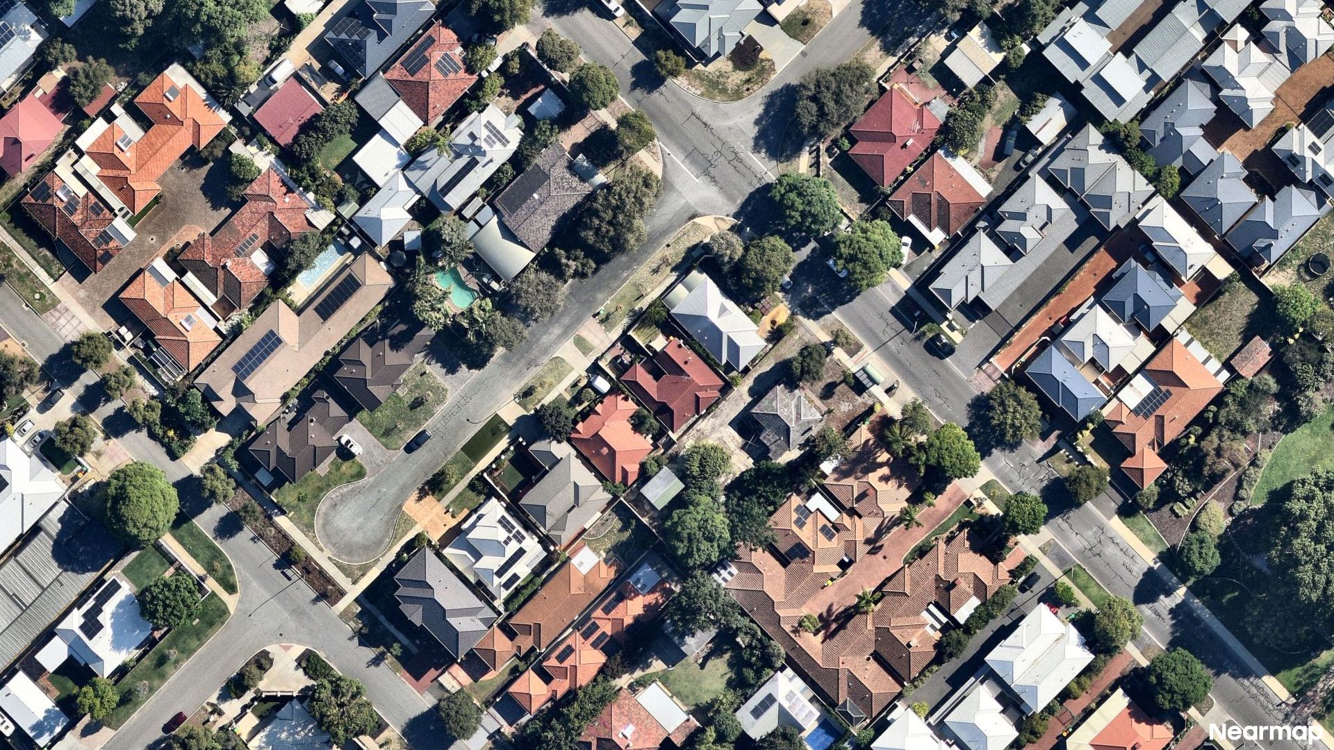 Vertical aerial view