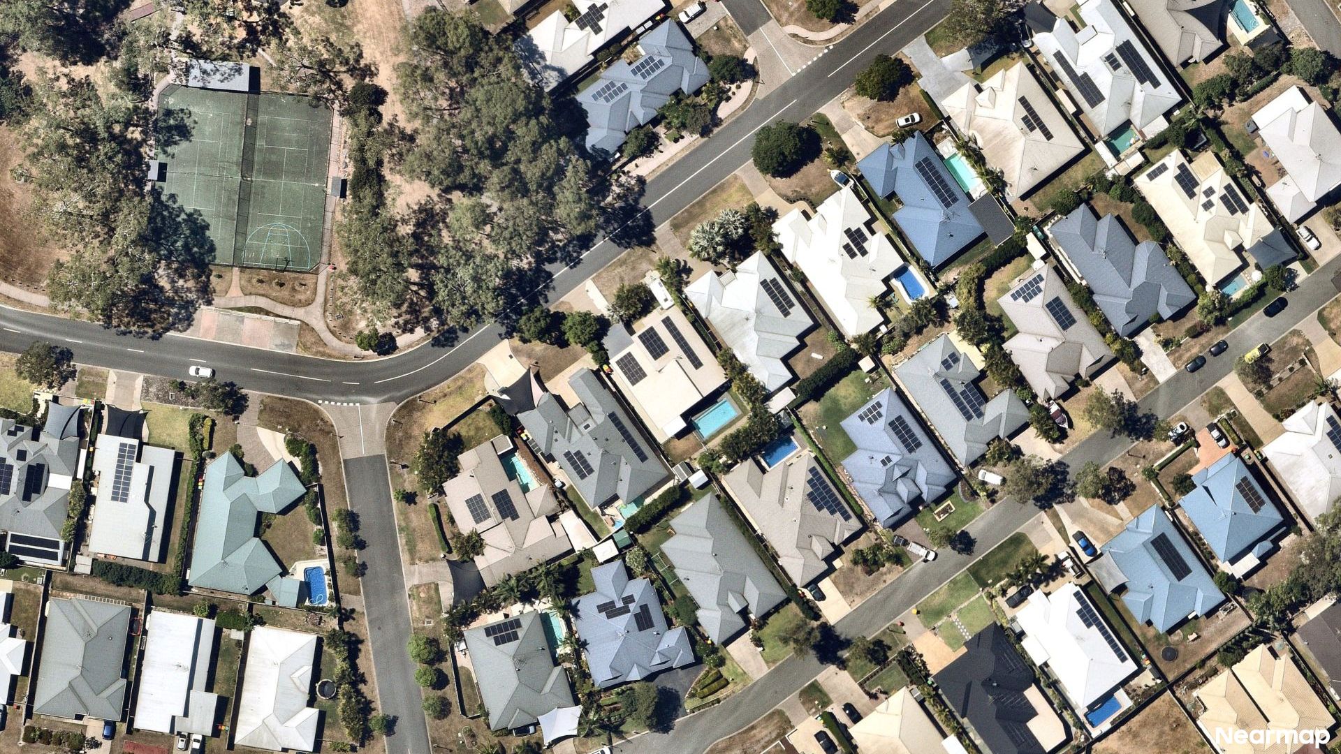 Vertical aerial view