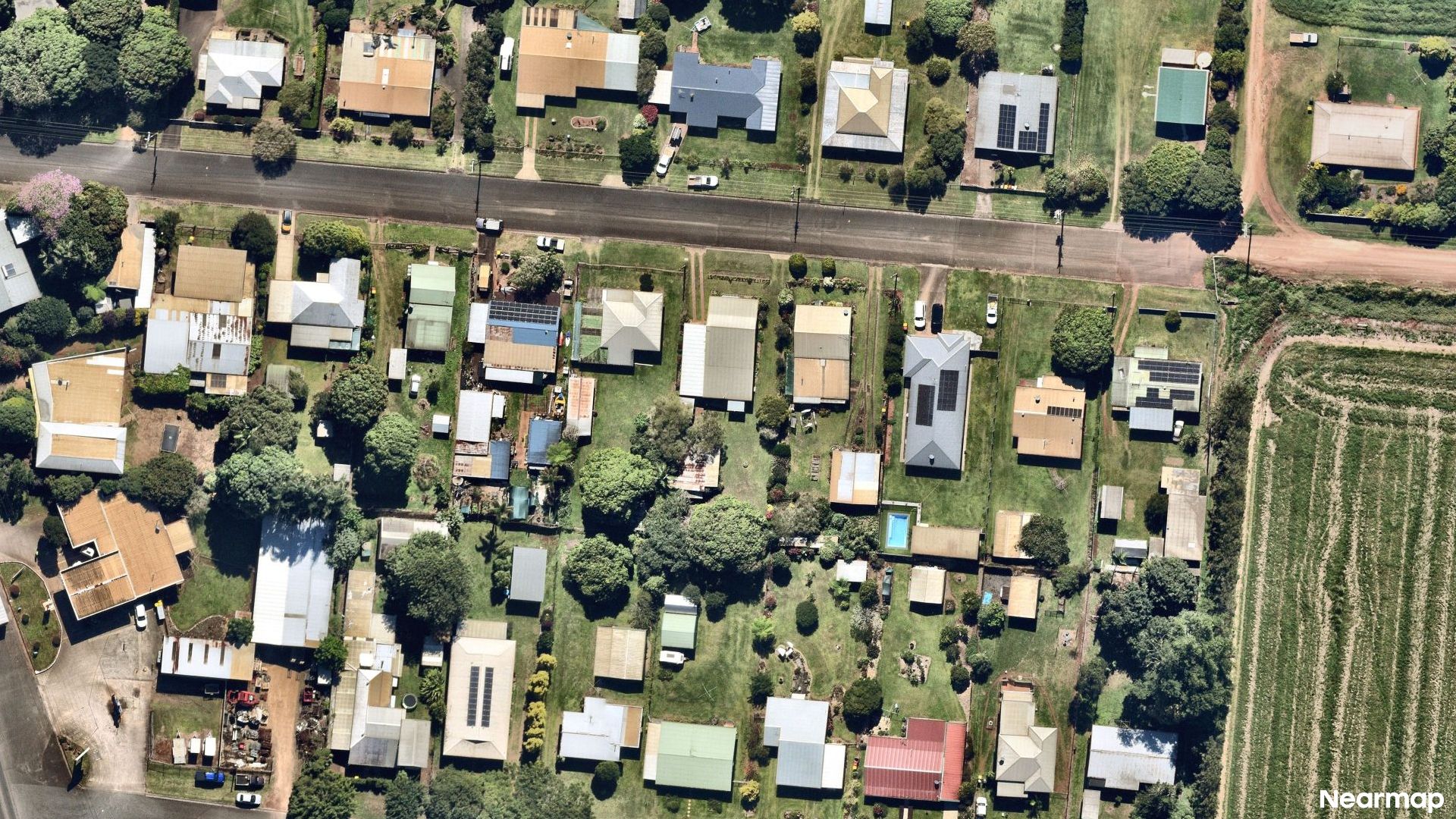 Vertical aerial view