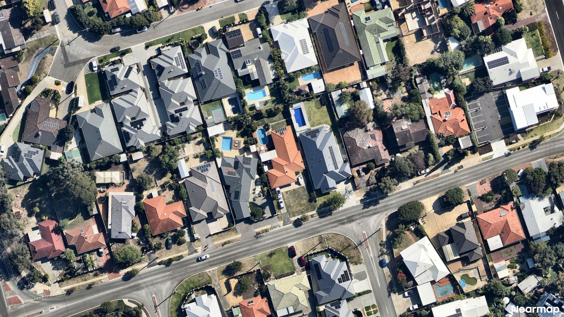 Vertical aerial view