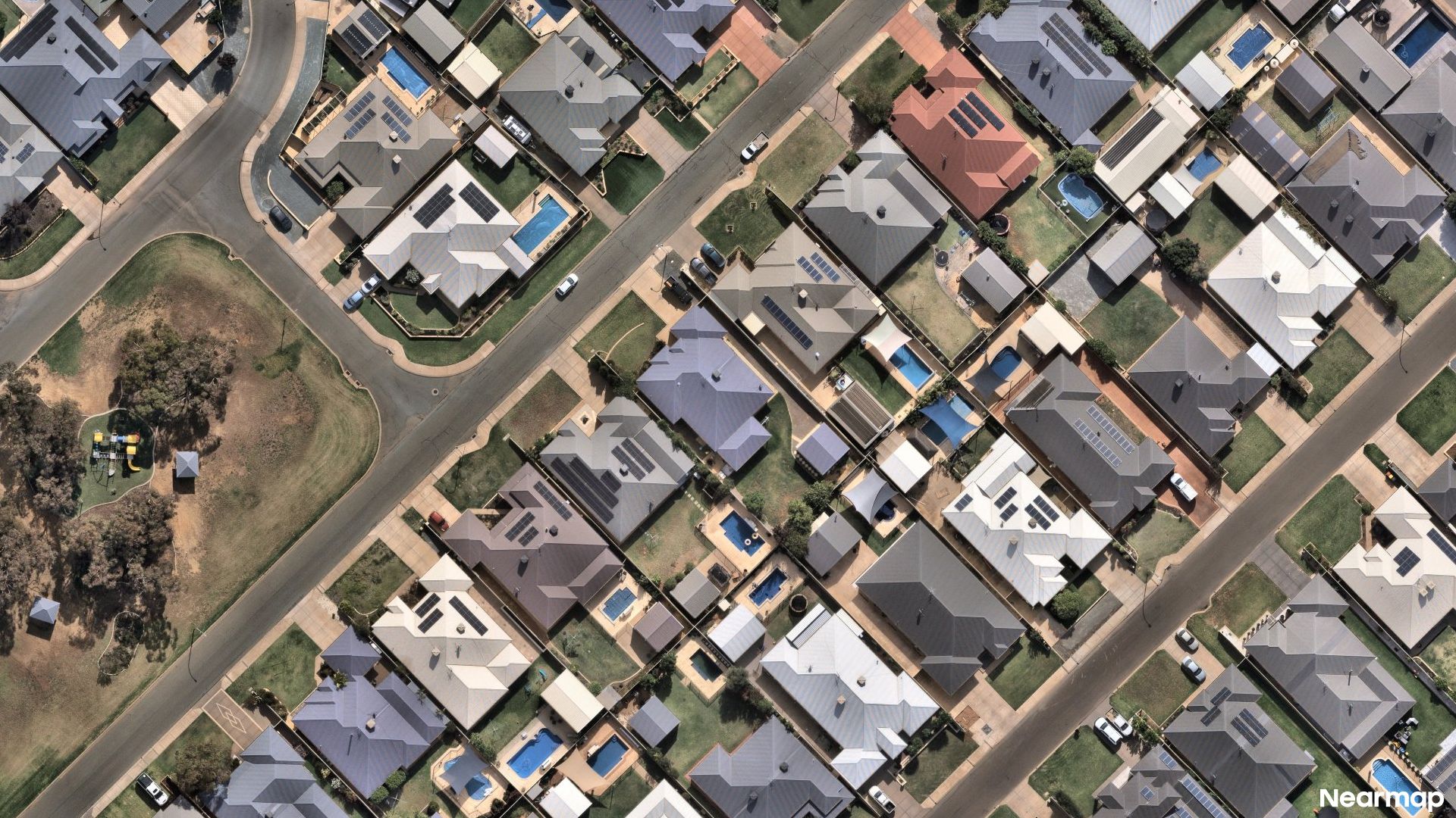 Vertical aerial view