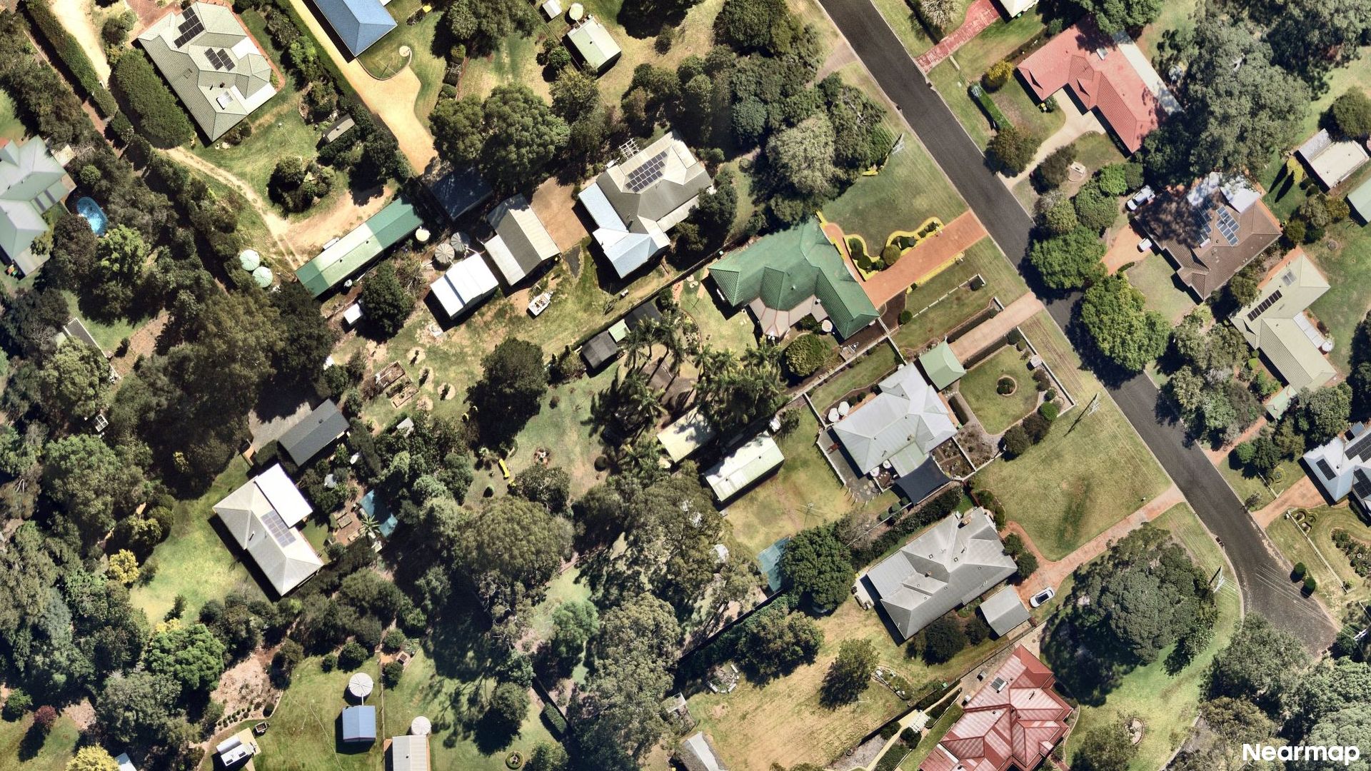 Vertical aerial view