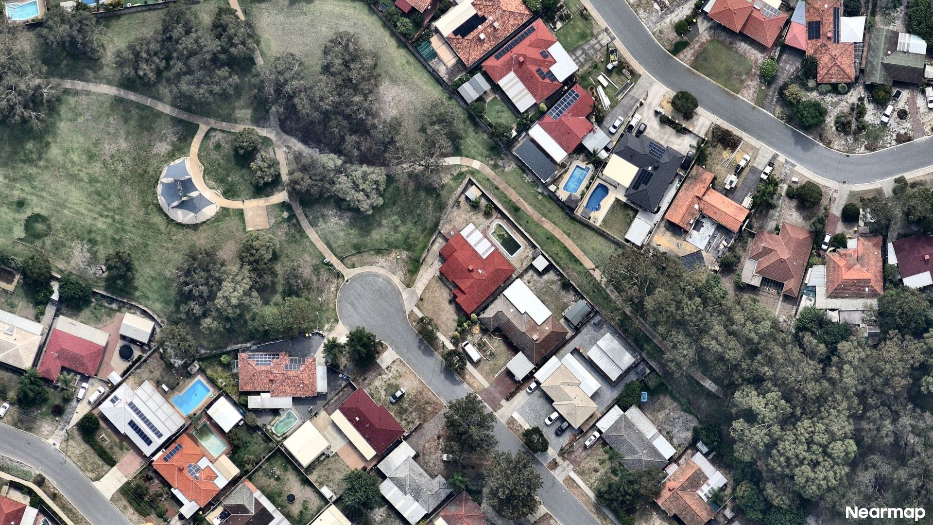 Vertical aerial view