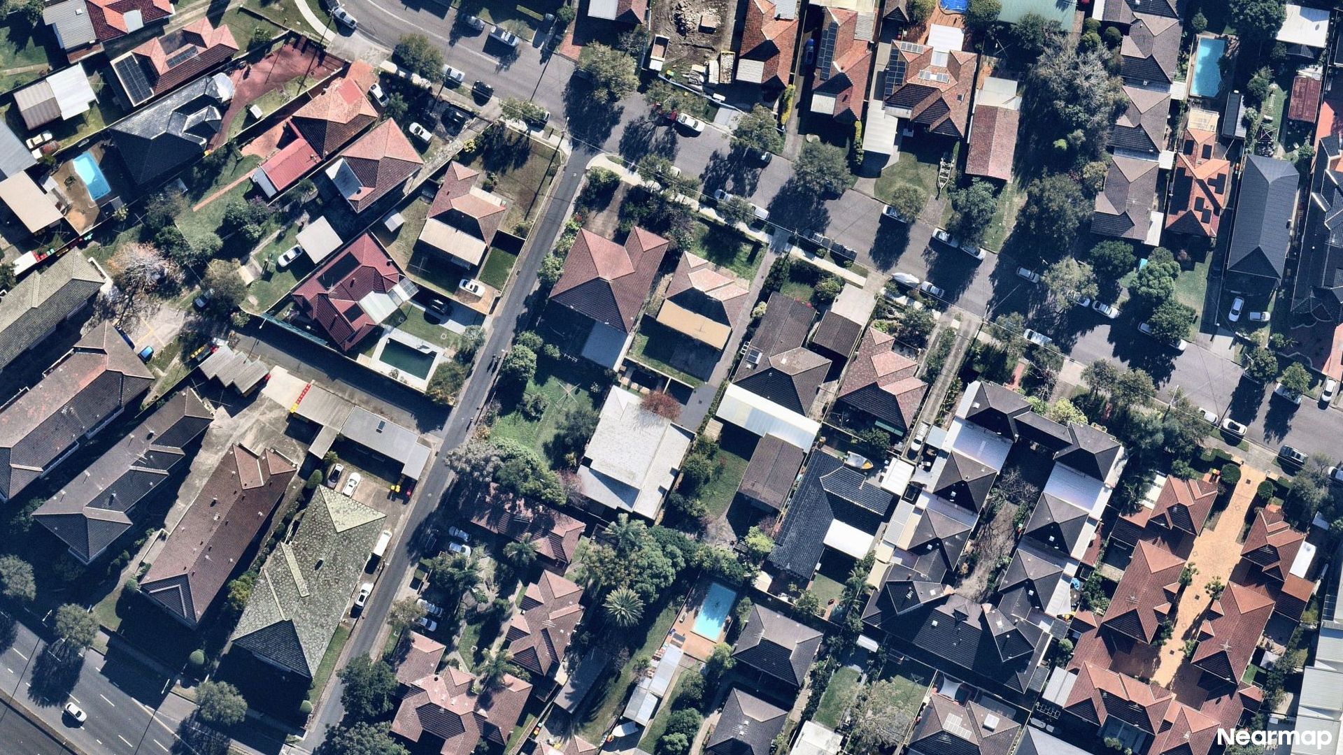Vertical aerial view