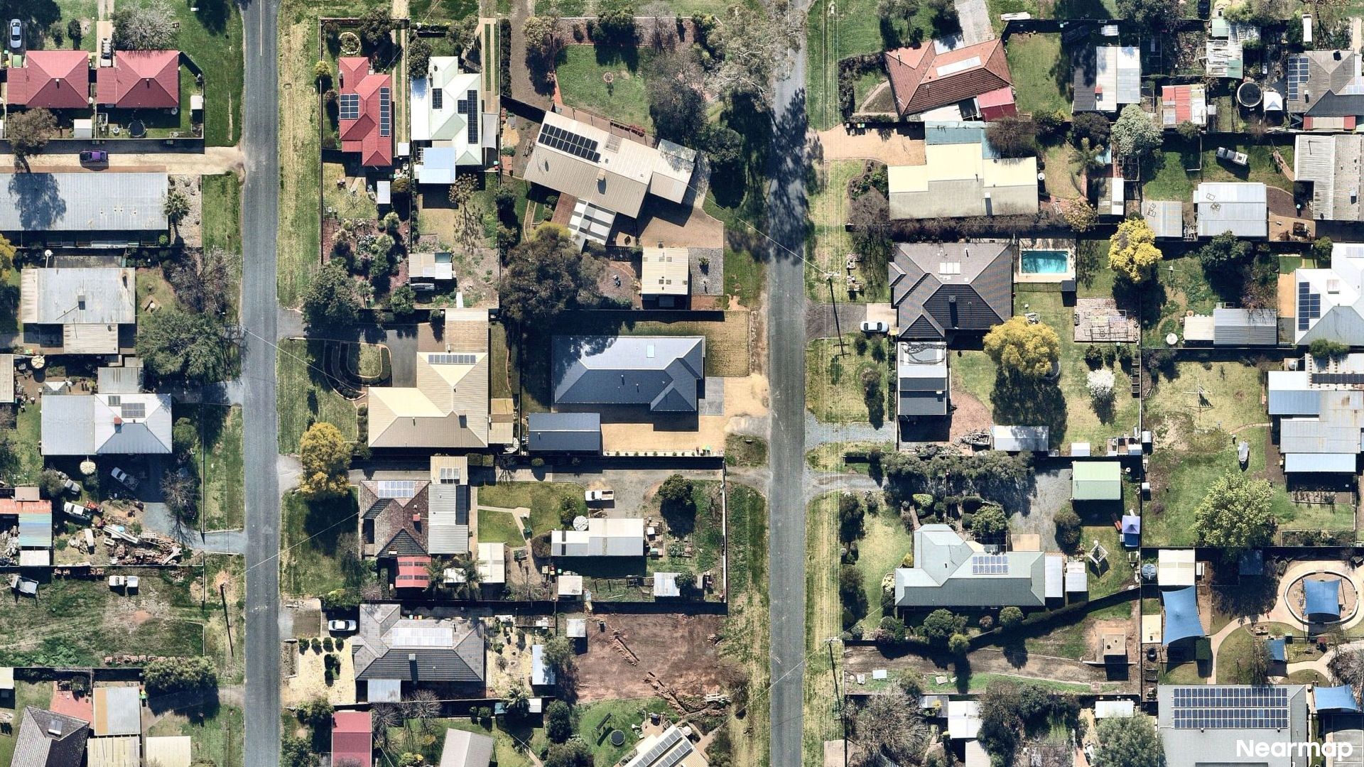 Vertical aerial view