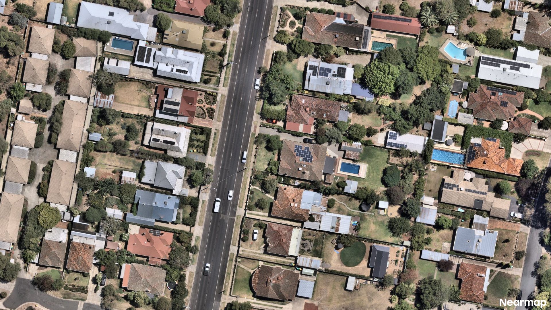 Vertical aerial view