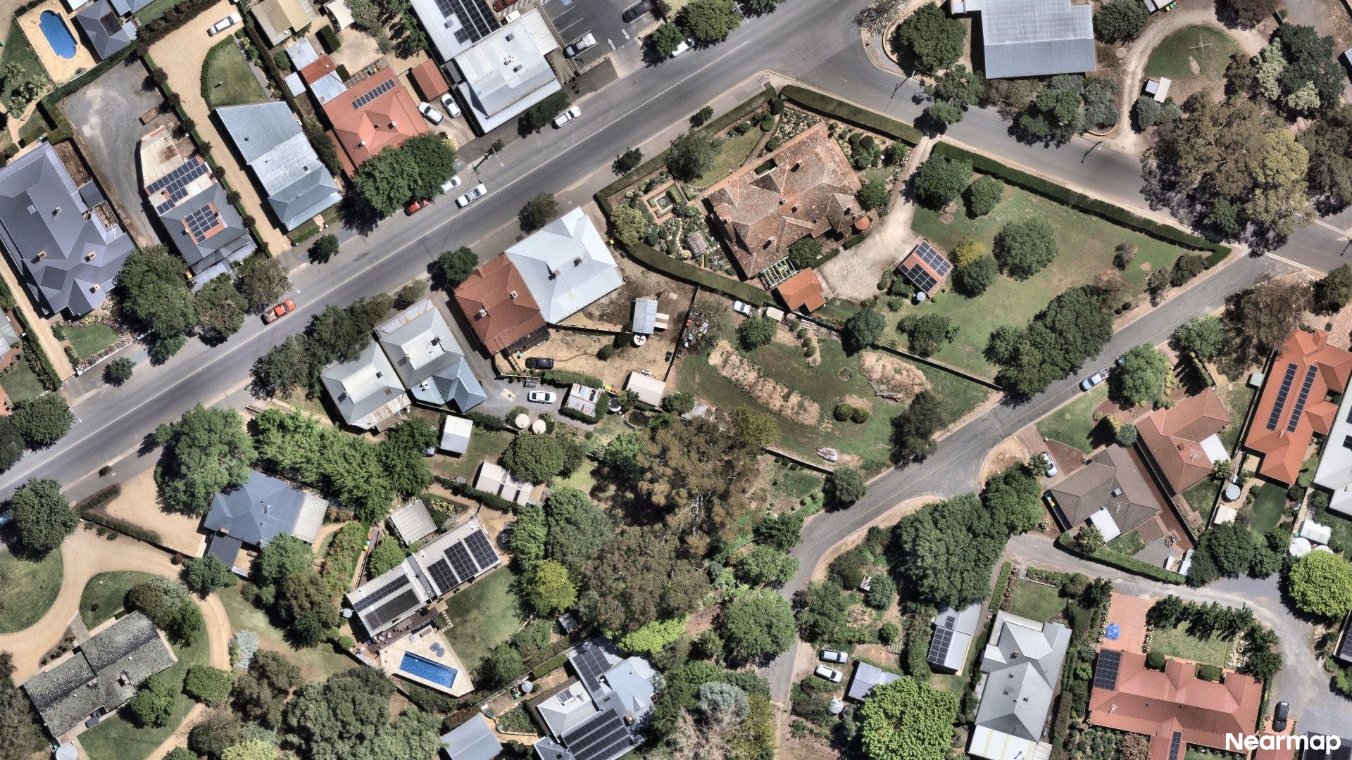 Vertical aerial view