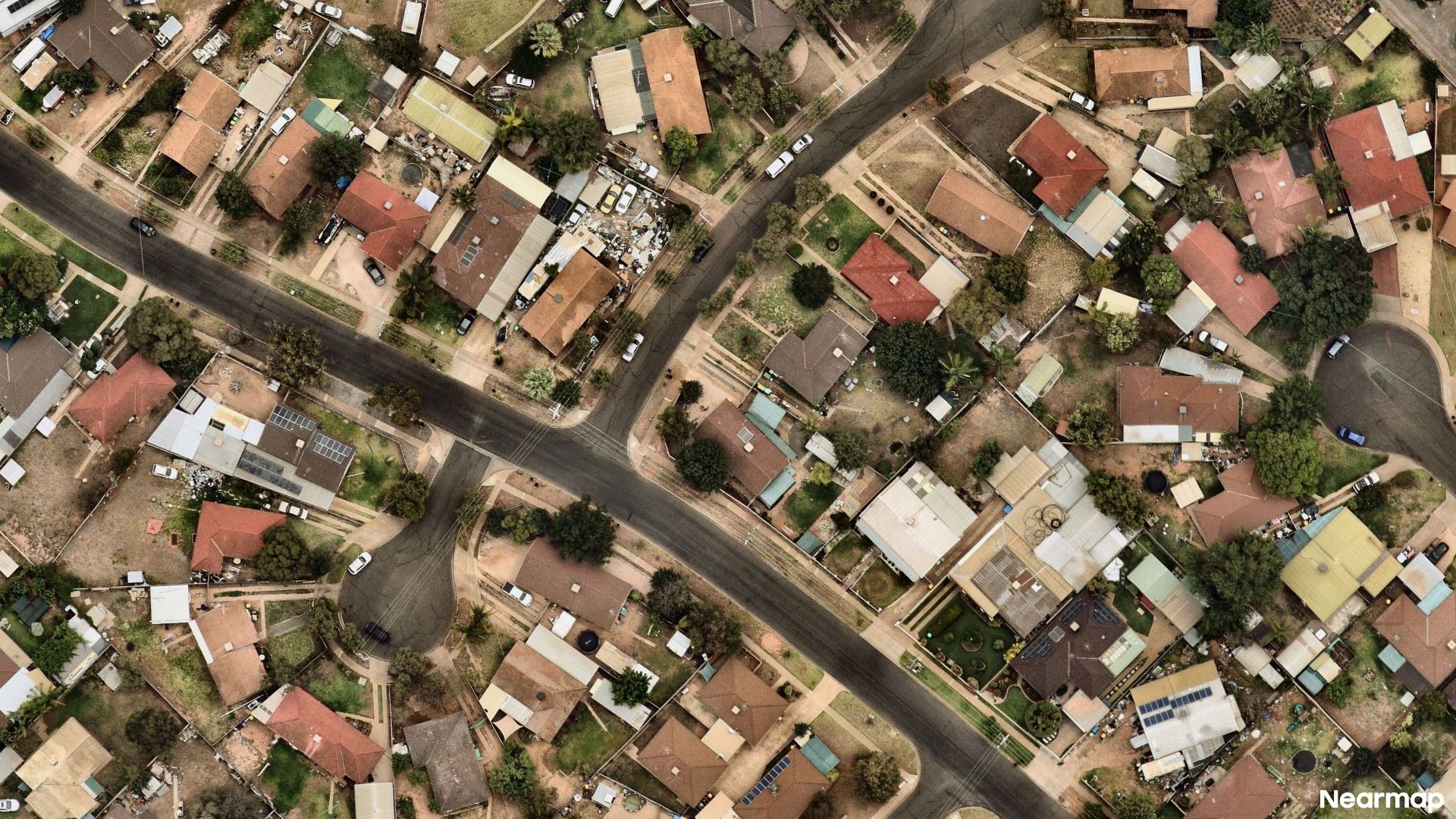 Vertical aerial view