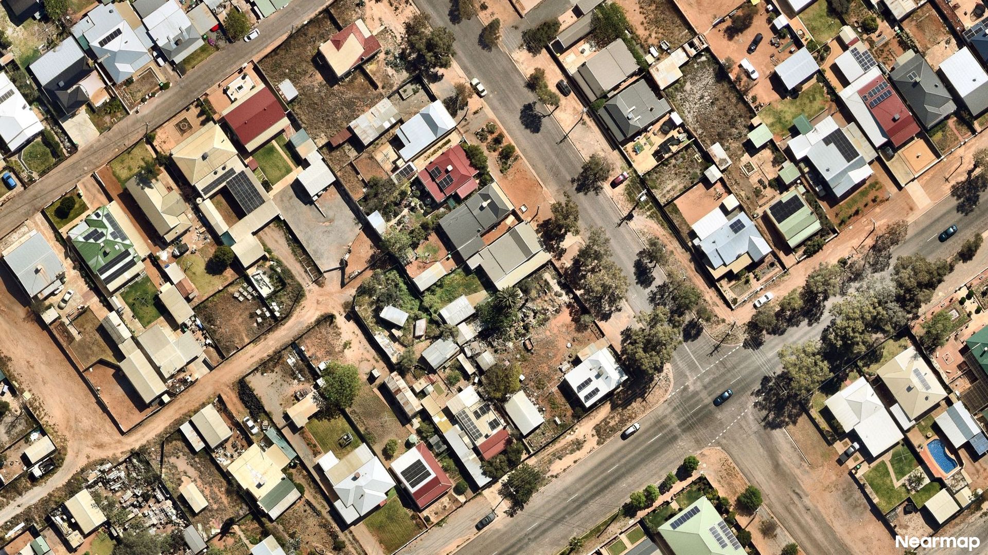 Vertical aerial view