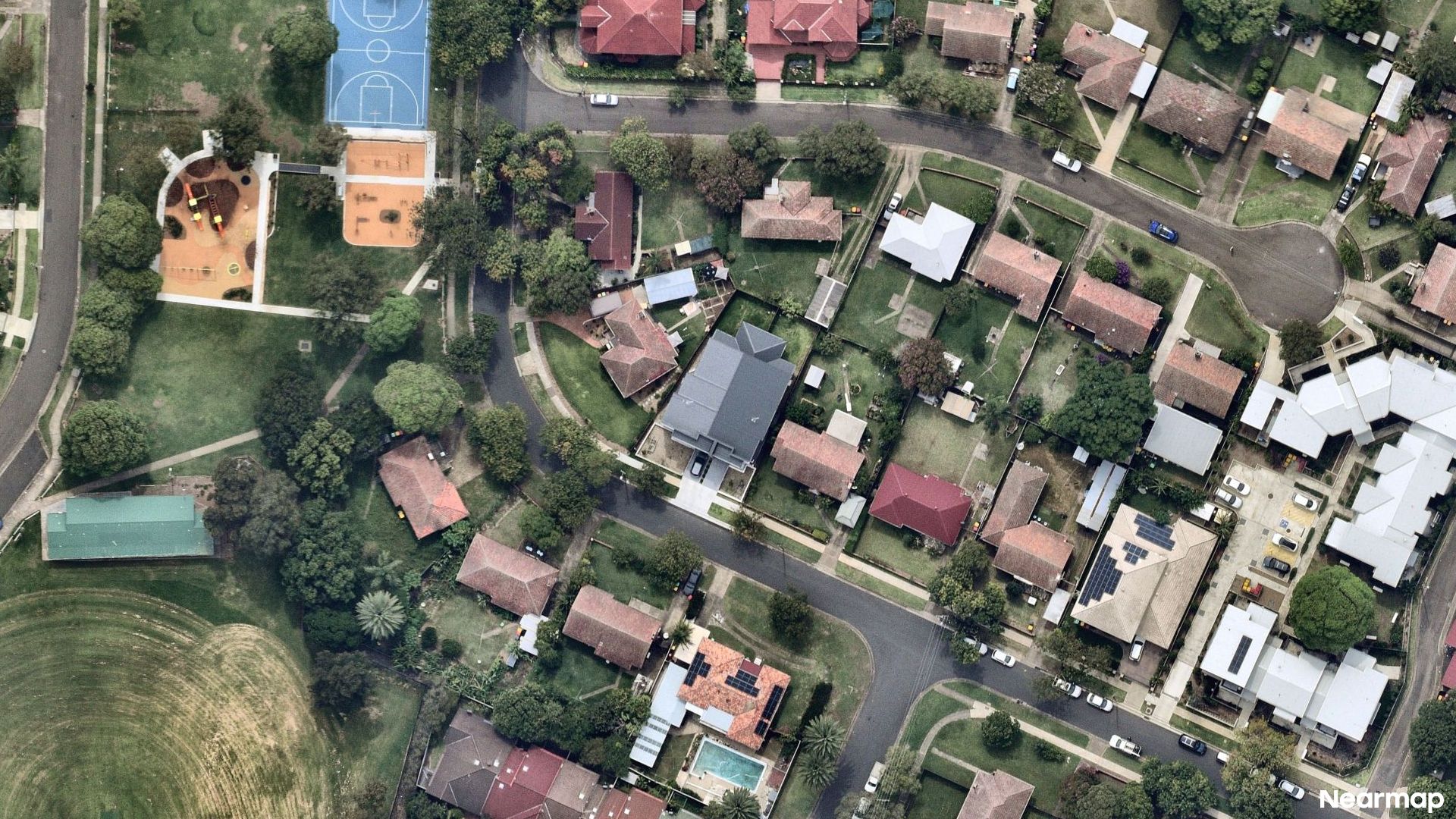Vertical aerial view