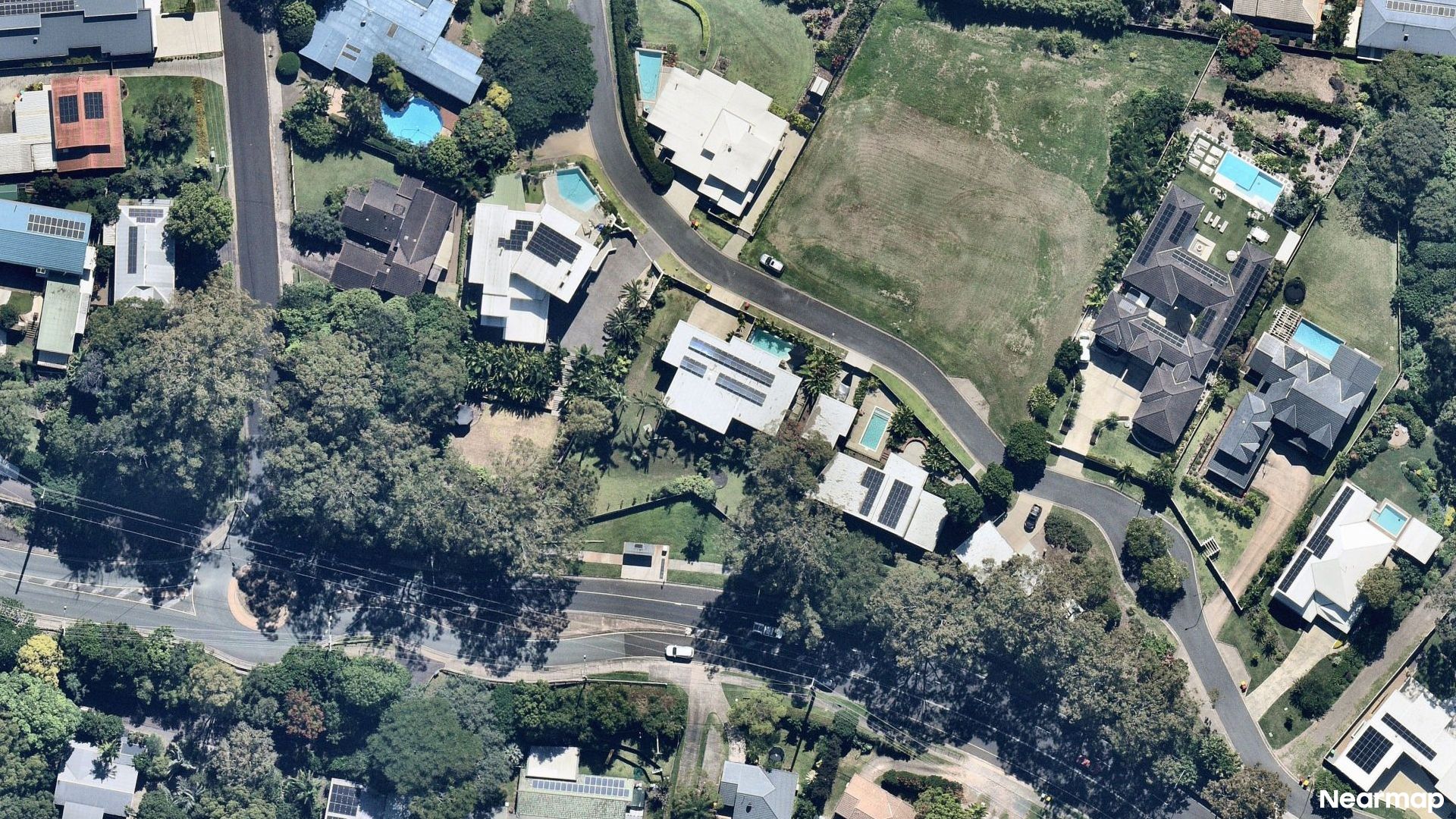 Vertical aerial view