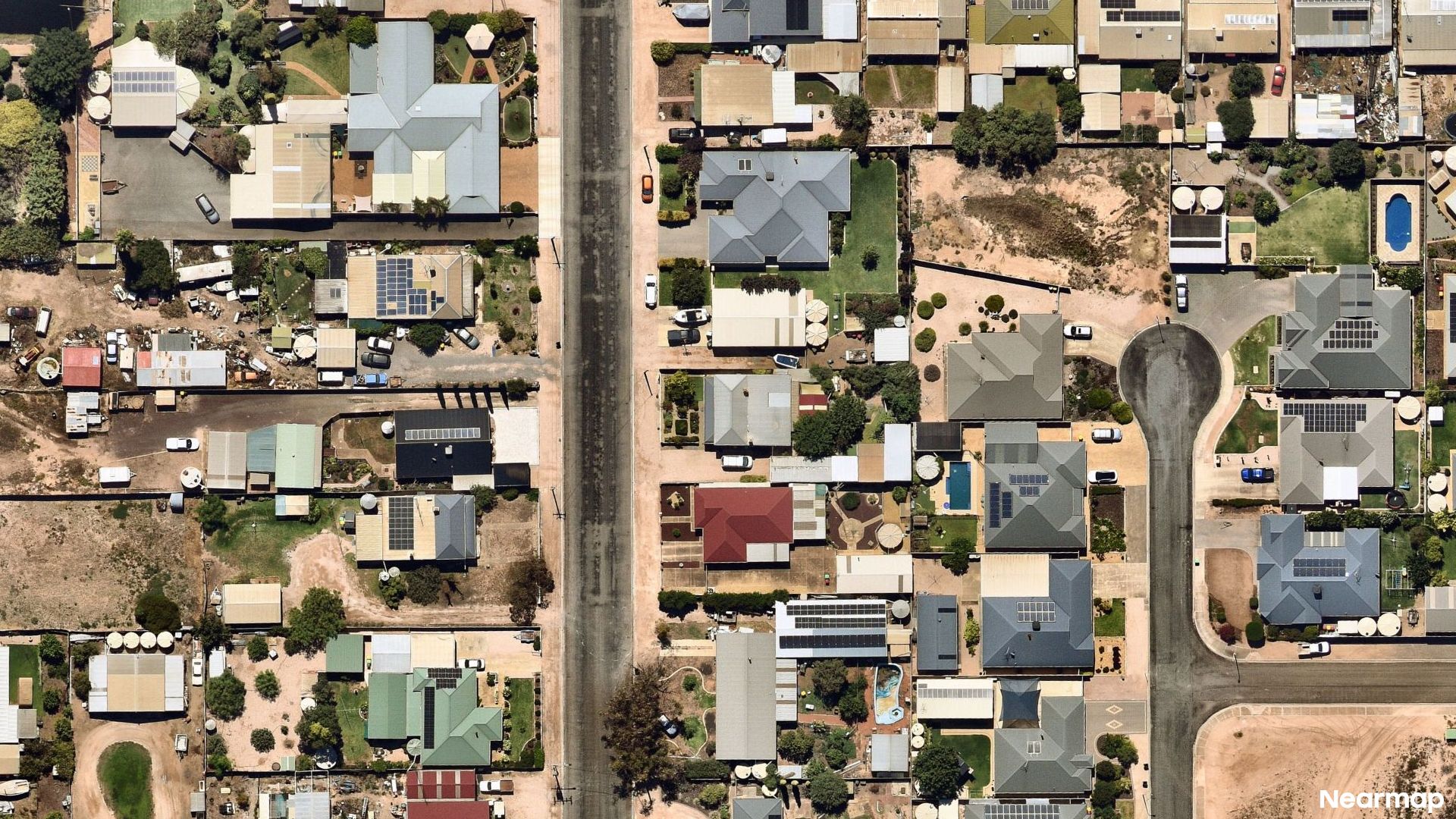 Vertical aerial view