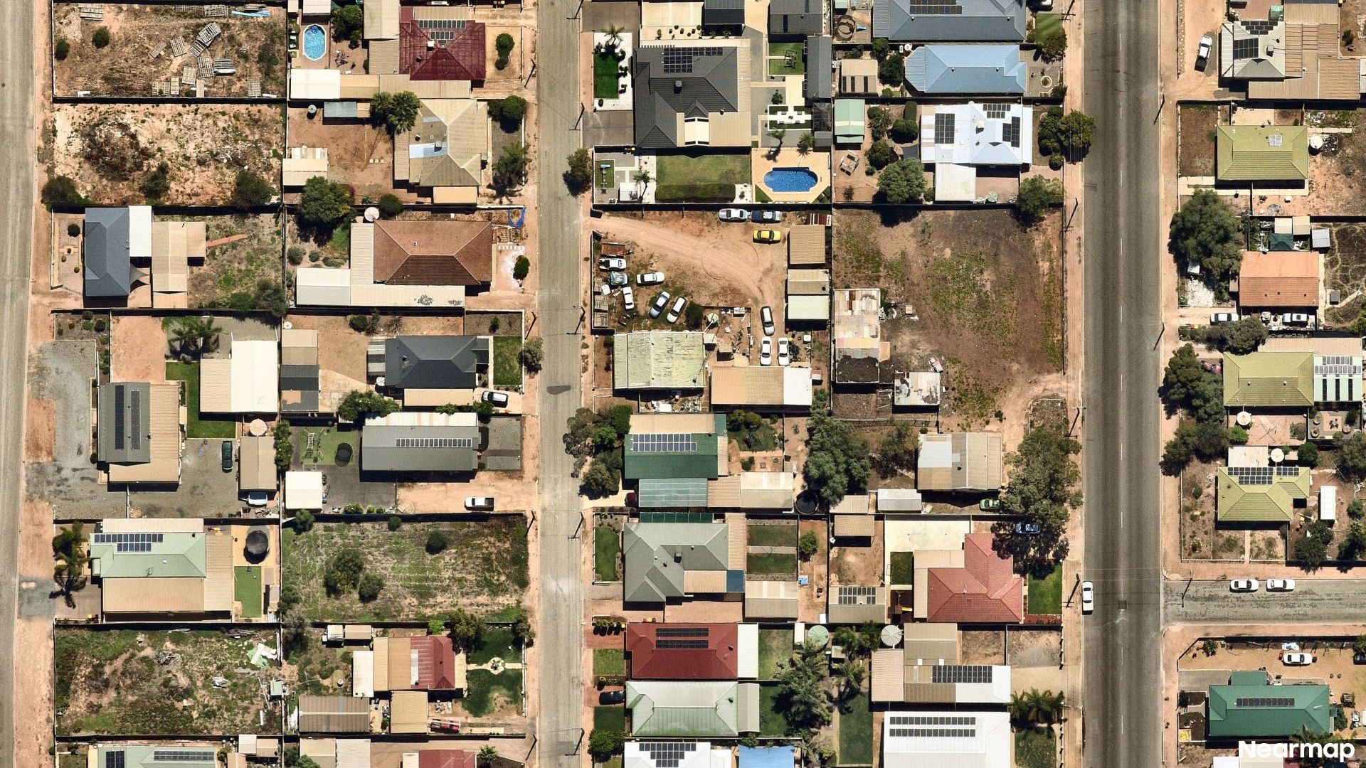 Vertical aerial view