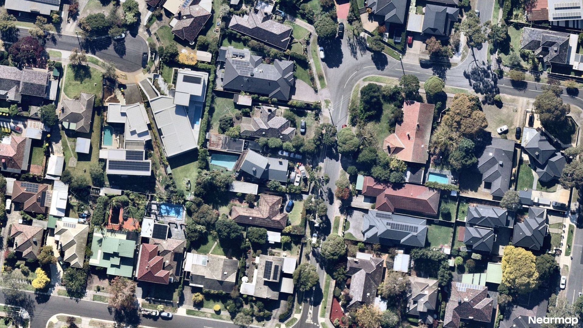 Vertical aerial view
