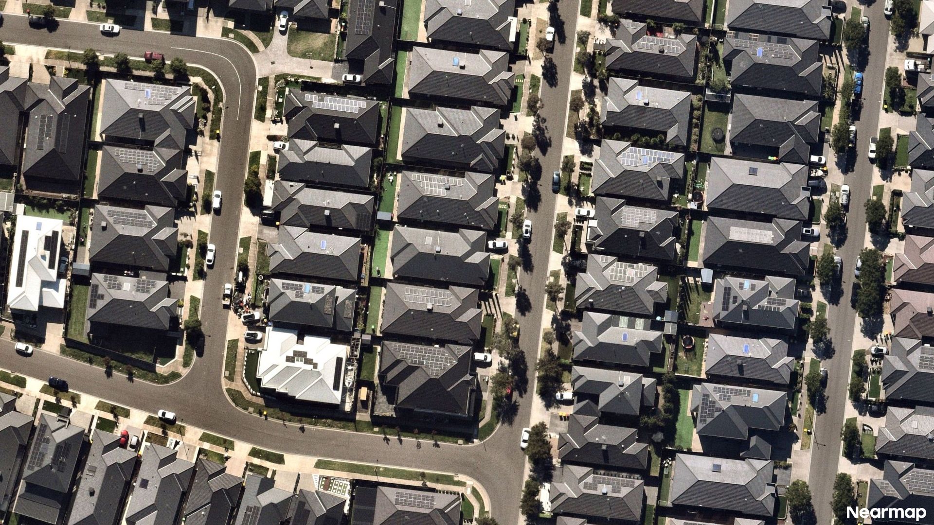Vertical aerial view
