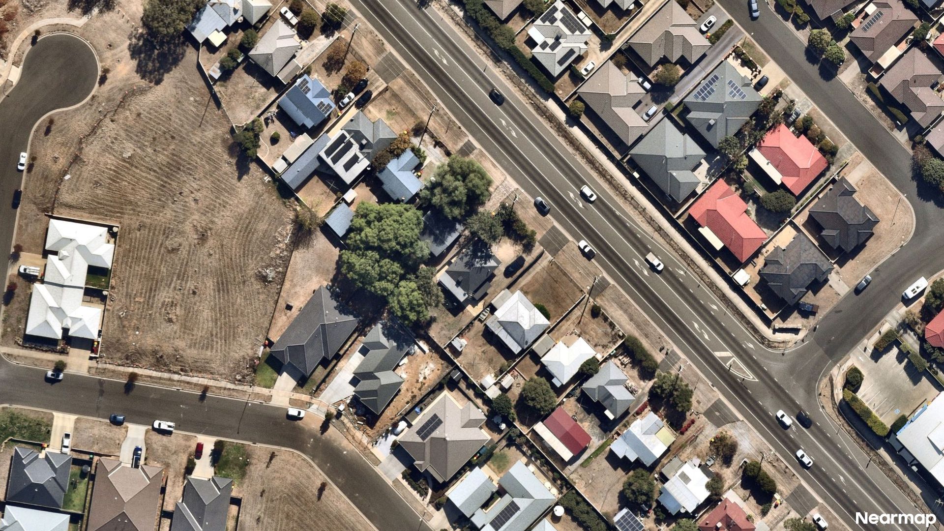 Vertical aerial view