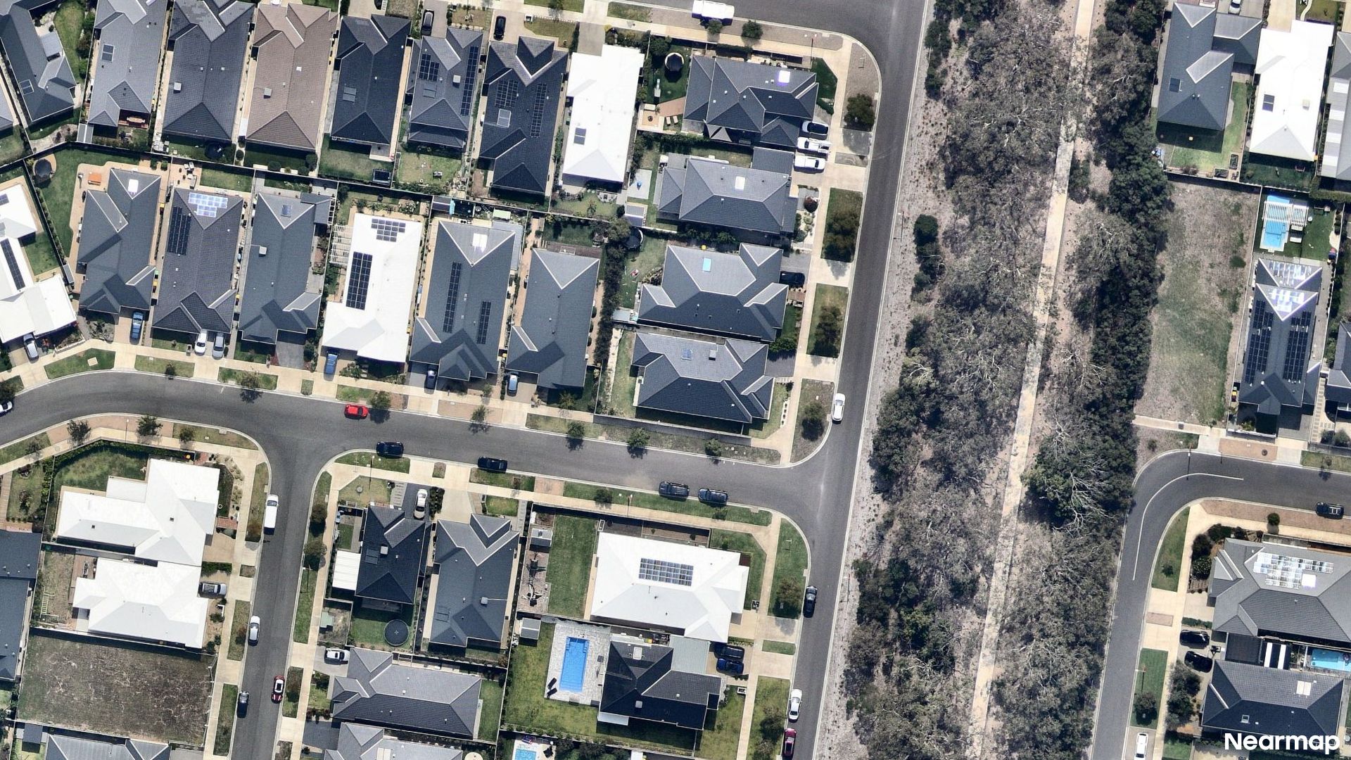 Vertical aerial view