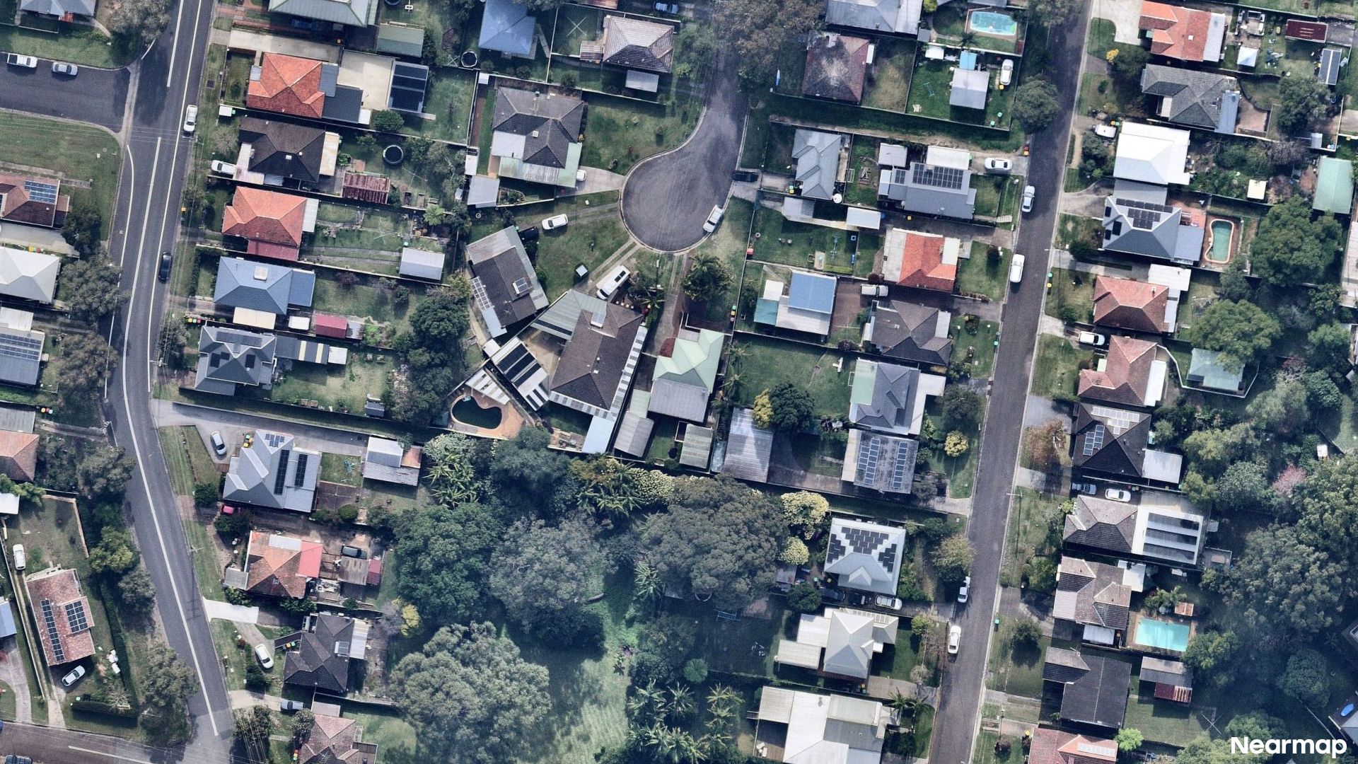 Vertical aerial view