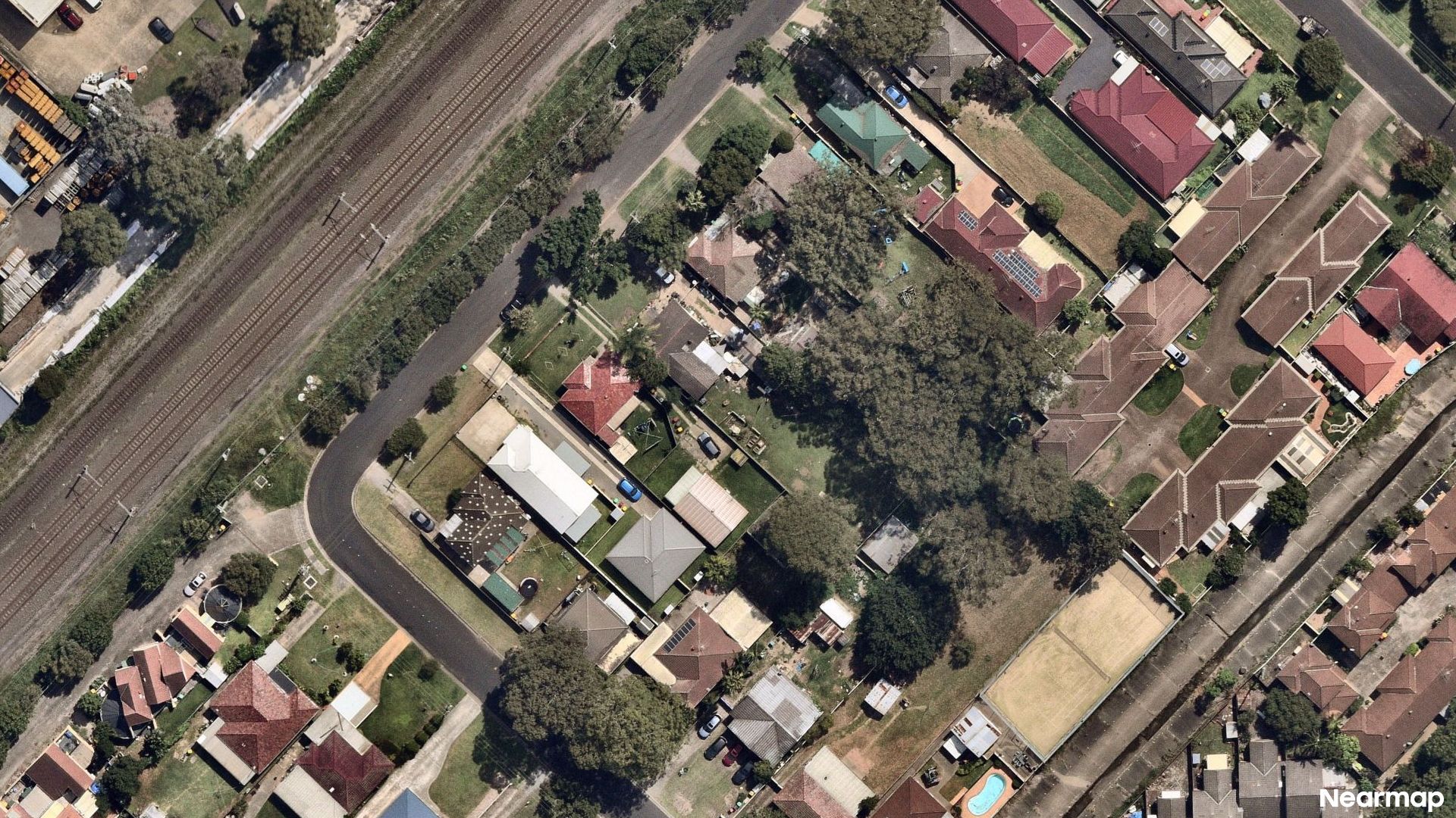 Vertical aerial view