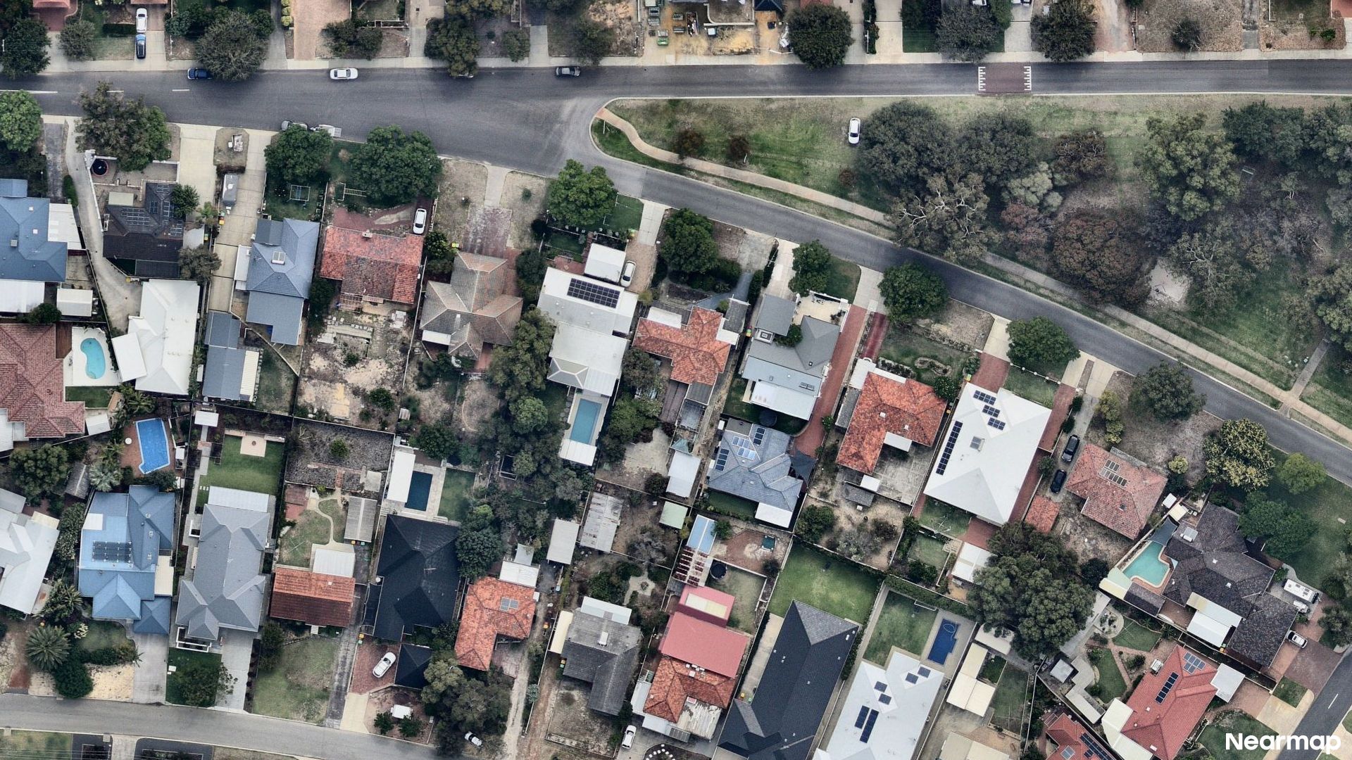 Vertical aerial view