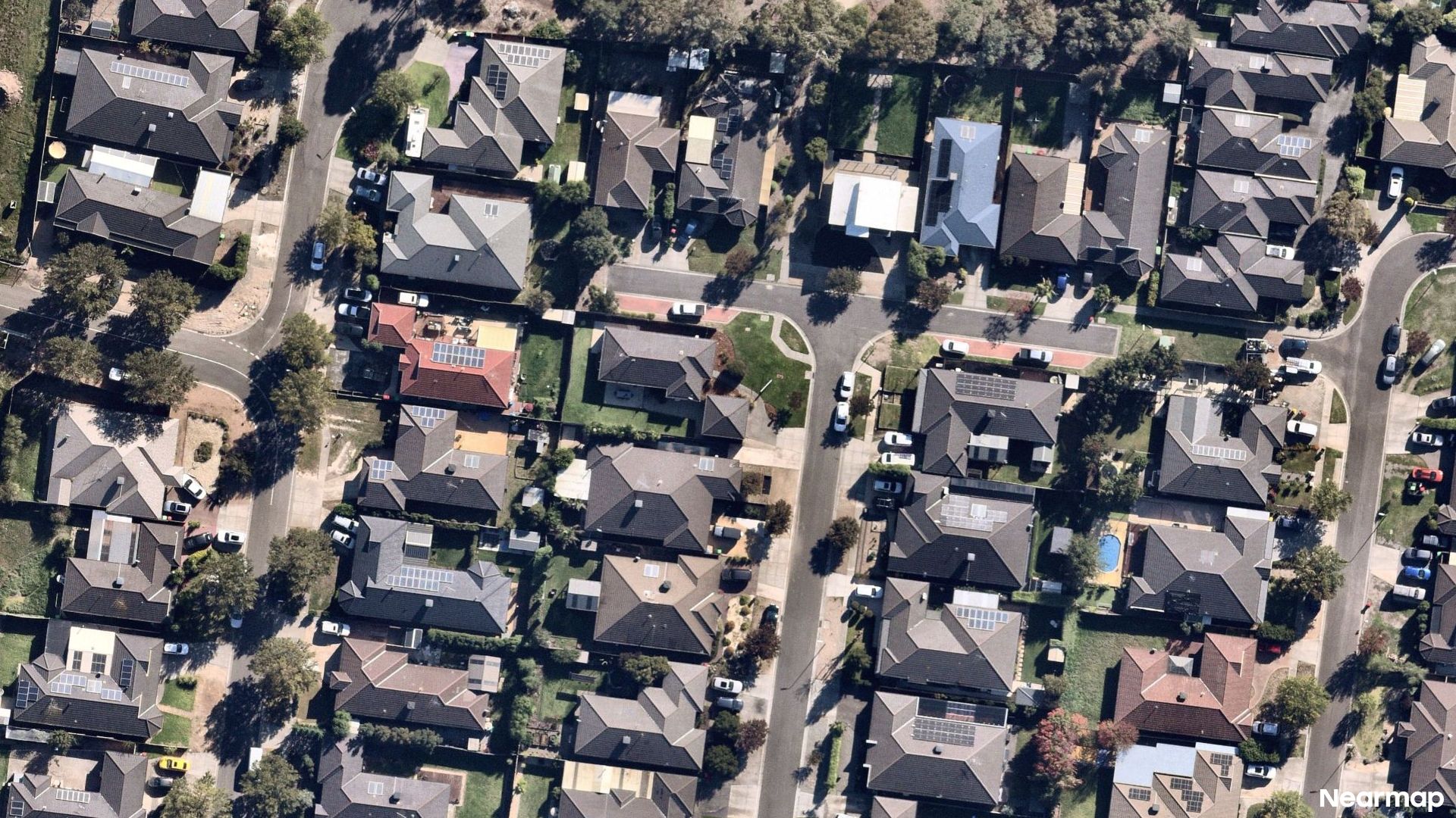 Vertical aerial view