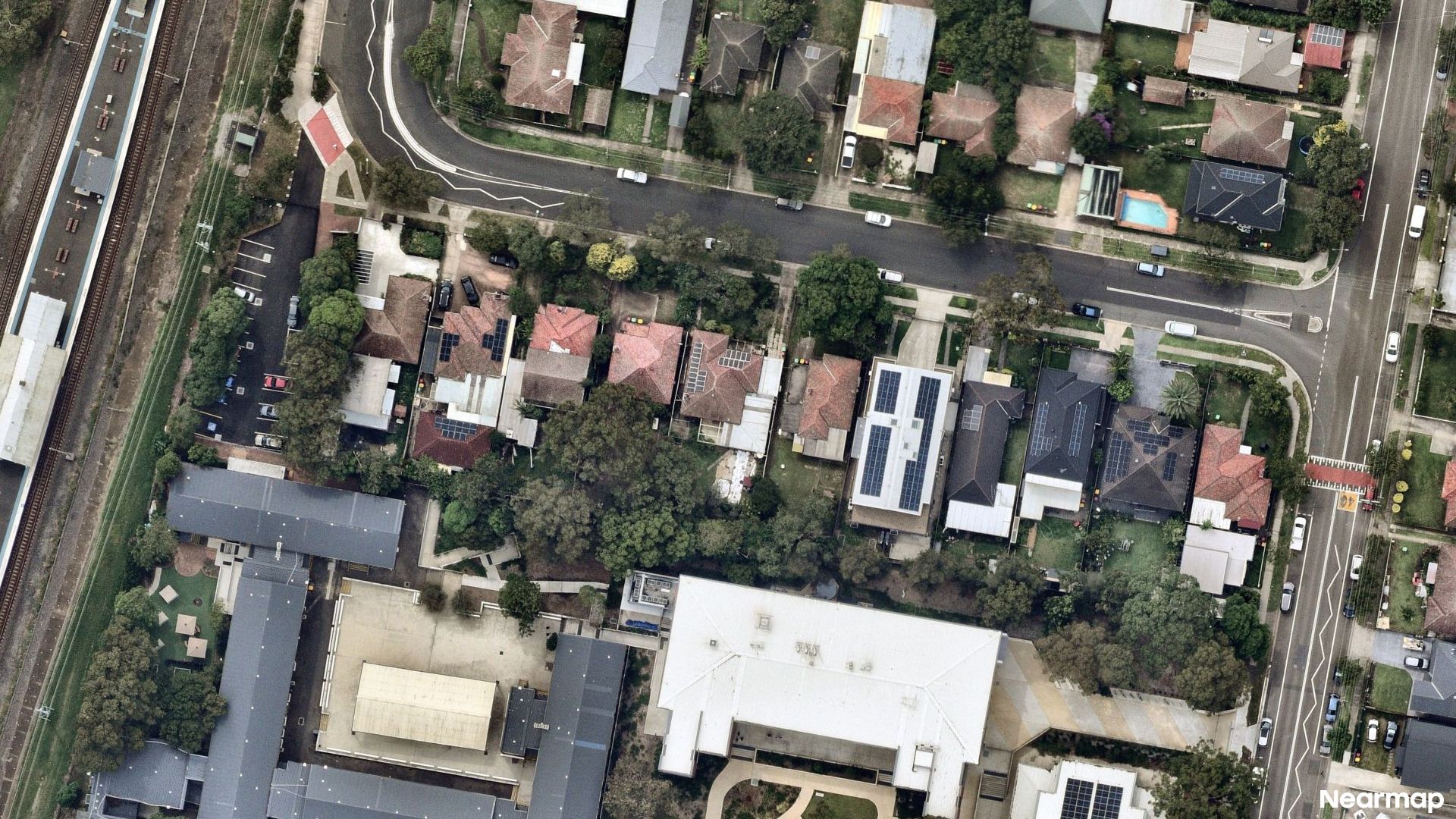 Vertical aerial view