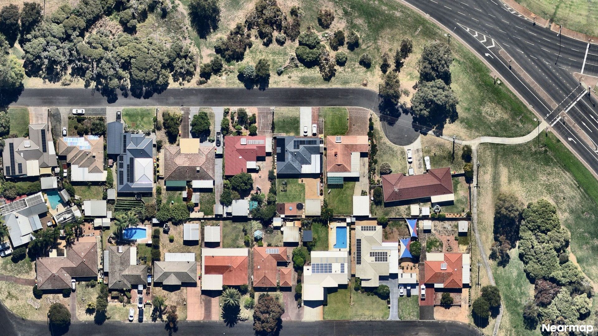 Vertical aerial view