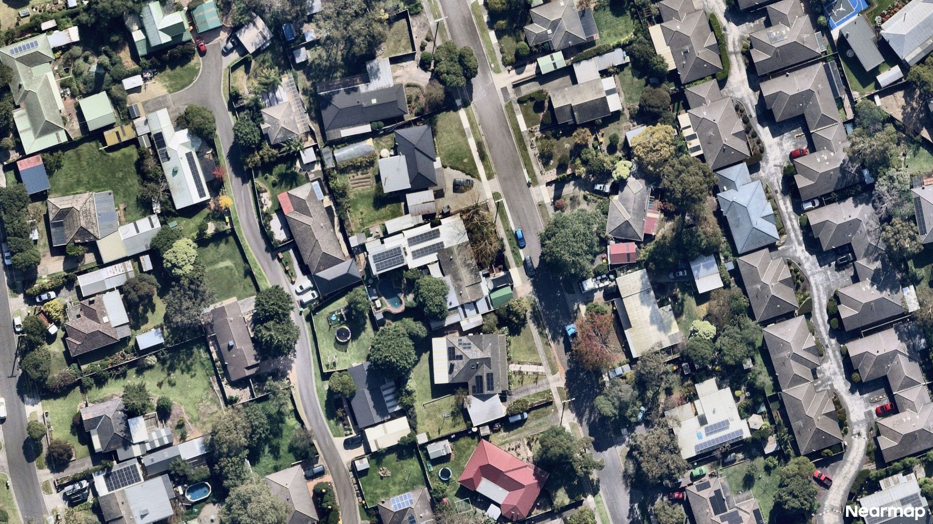 Vertical aerial view