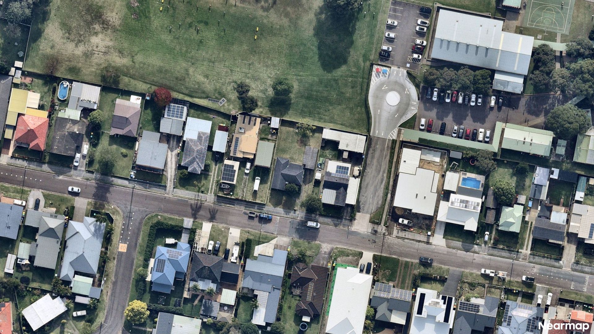 Vertical aerial view
