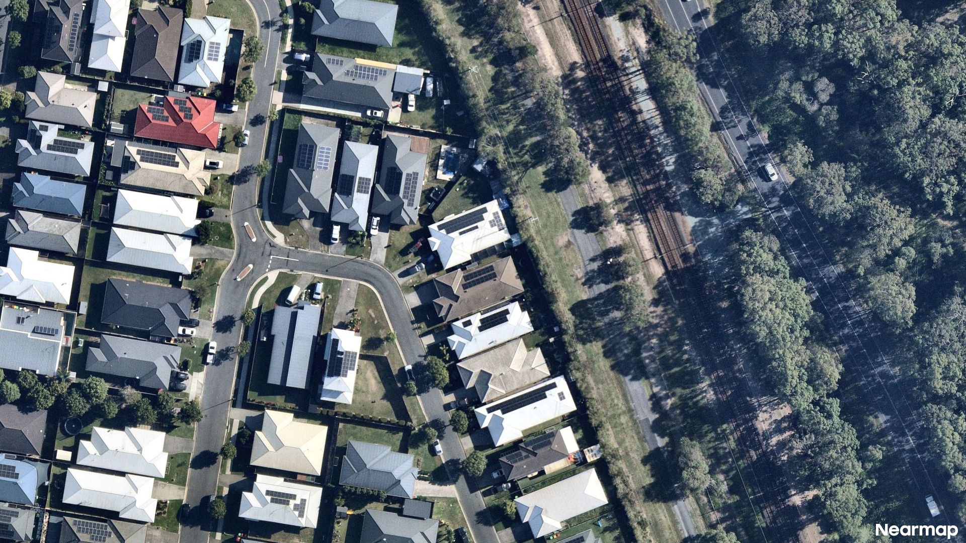Vertical aerial view