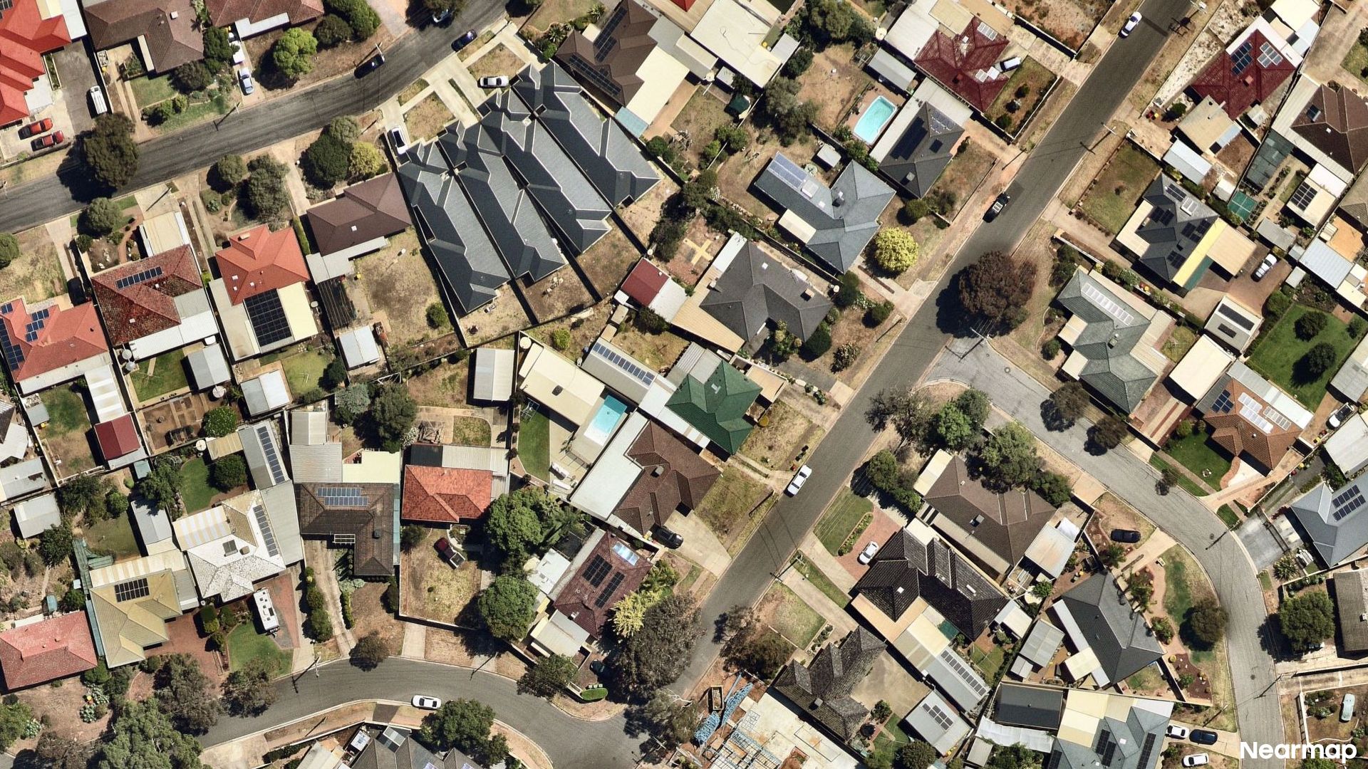 Vertical aerial view