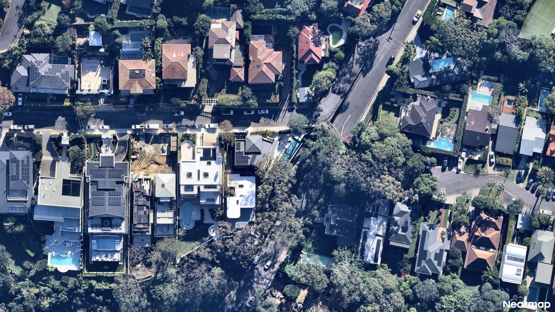 Vertical aerial view
