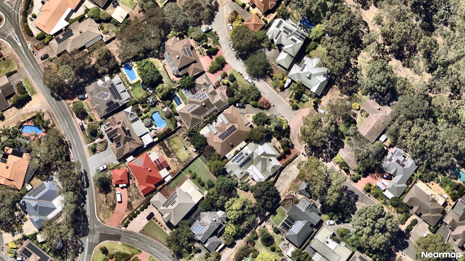 Vertical aerial view