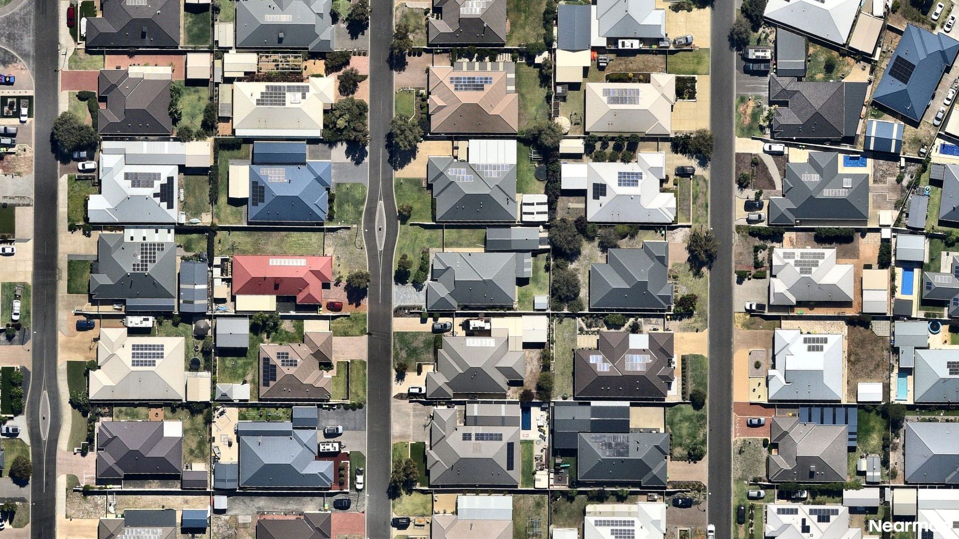 Vertical aerial view