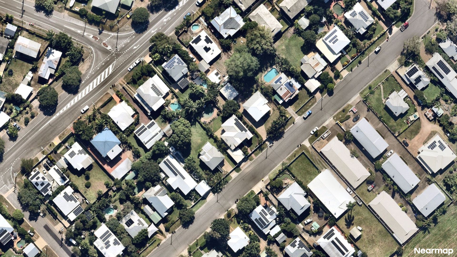 Vertical aerial view