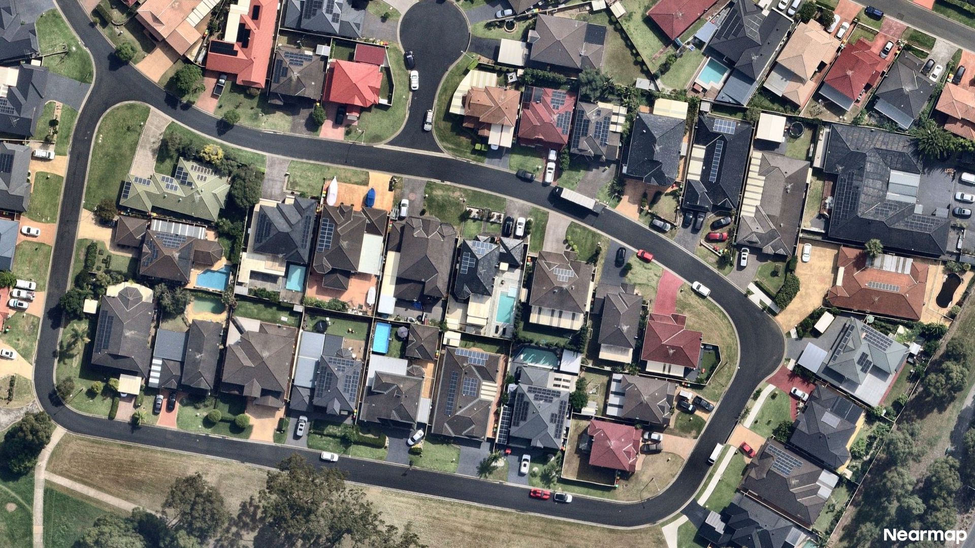 Vertical aerial view