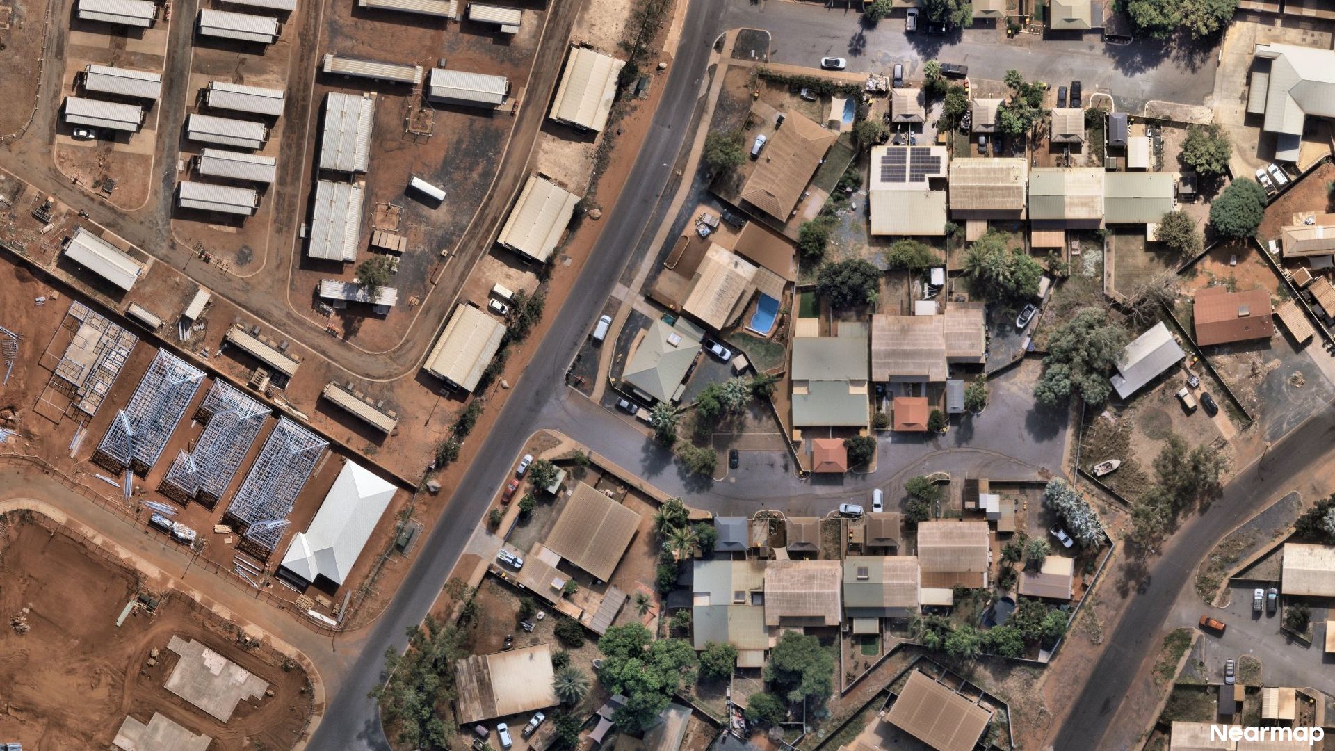 Vertical aerial view