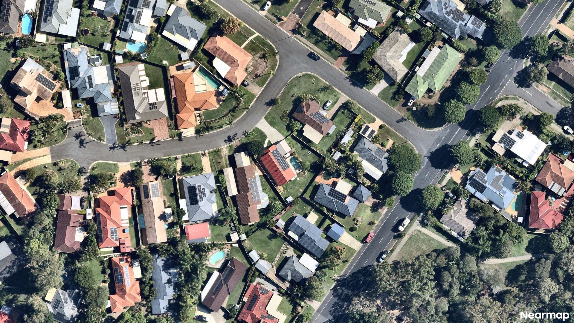 Vertical aerial view