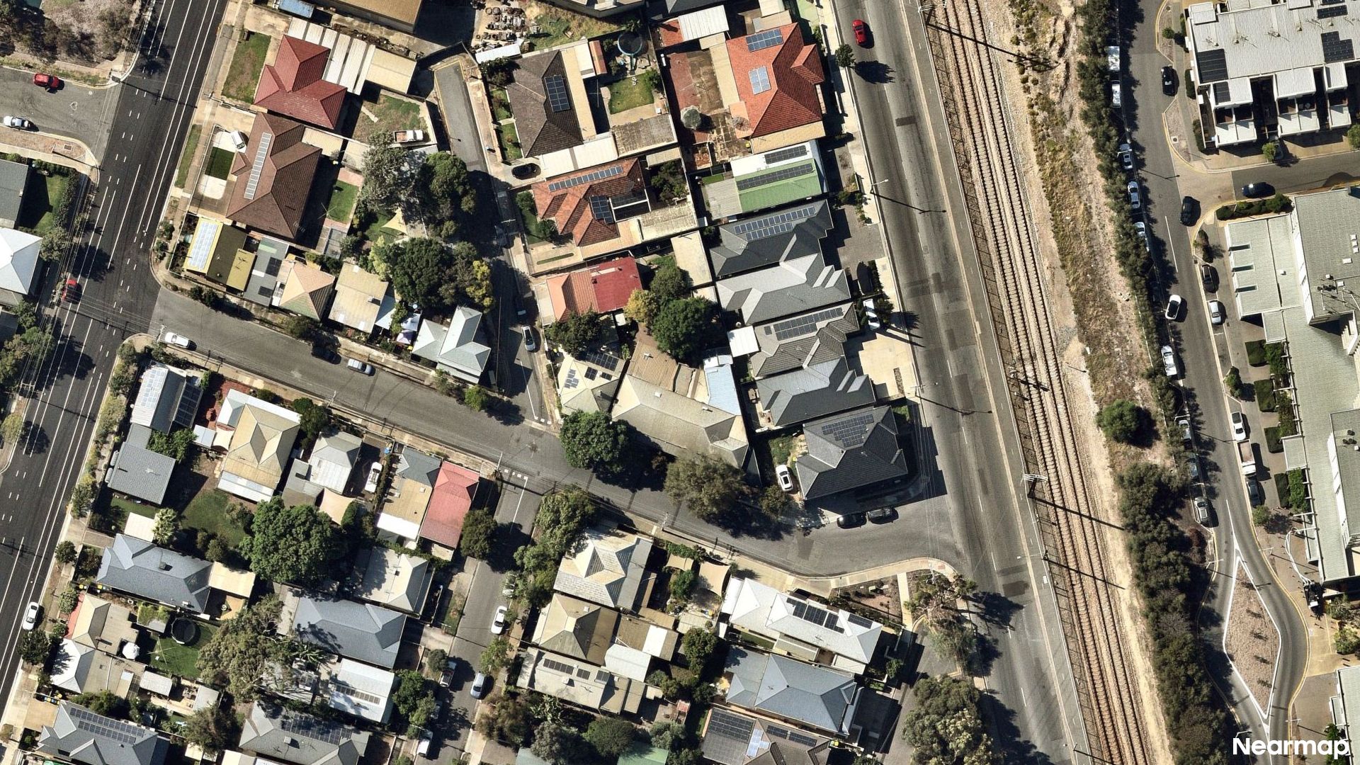 Vertical aerial view