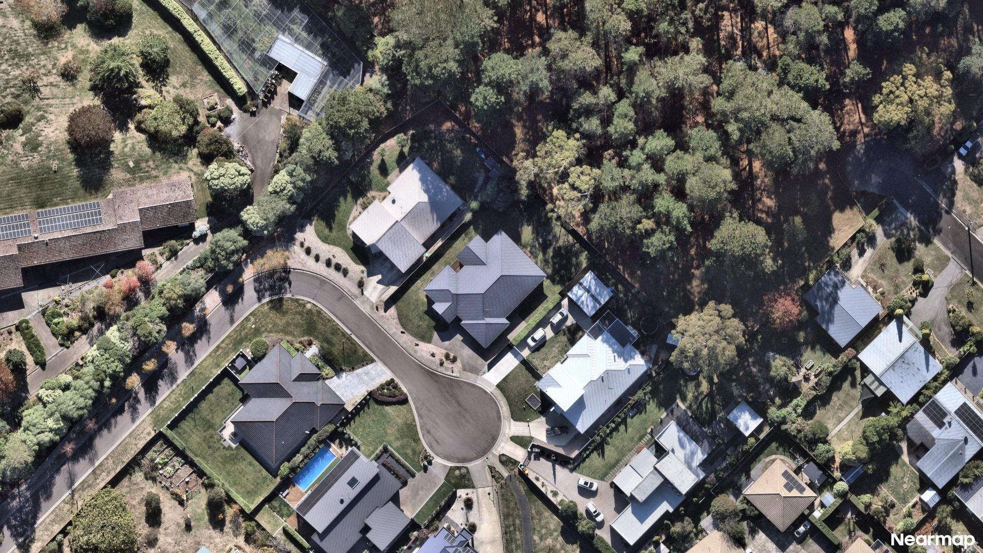 Vertical aerial view