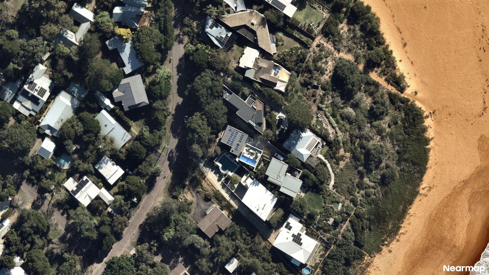 Vertical aerial view