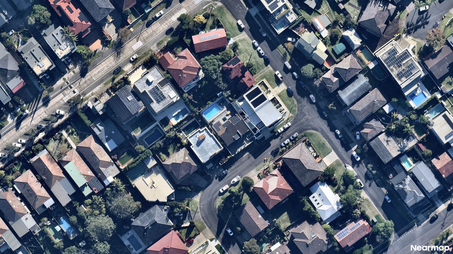 Vertical aerial view
